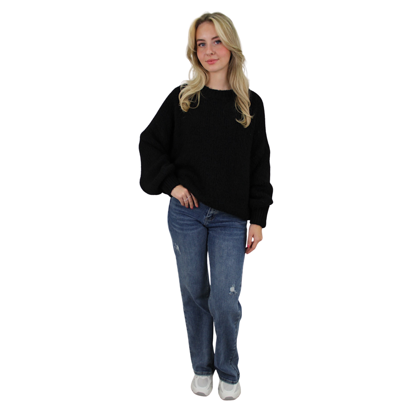 GINA COMFY KNIT | BLACK; Afbeelding: 2