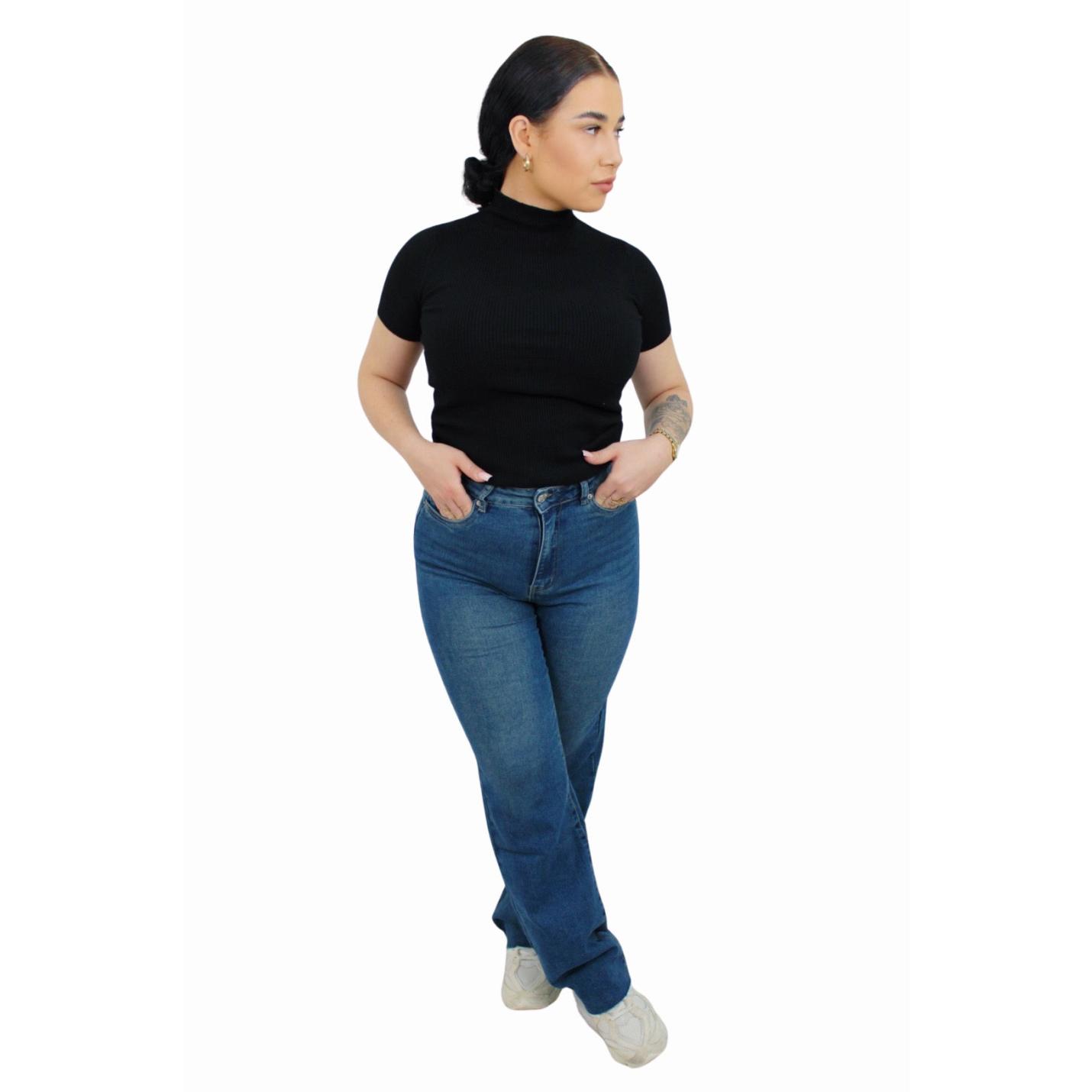 VS MISS WIDE LEG JEANS XJ381 | DARK BLUE - 34(XS); Afbeelding: 2