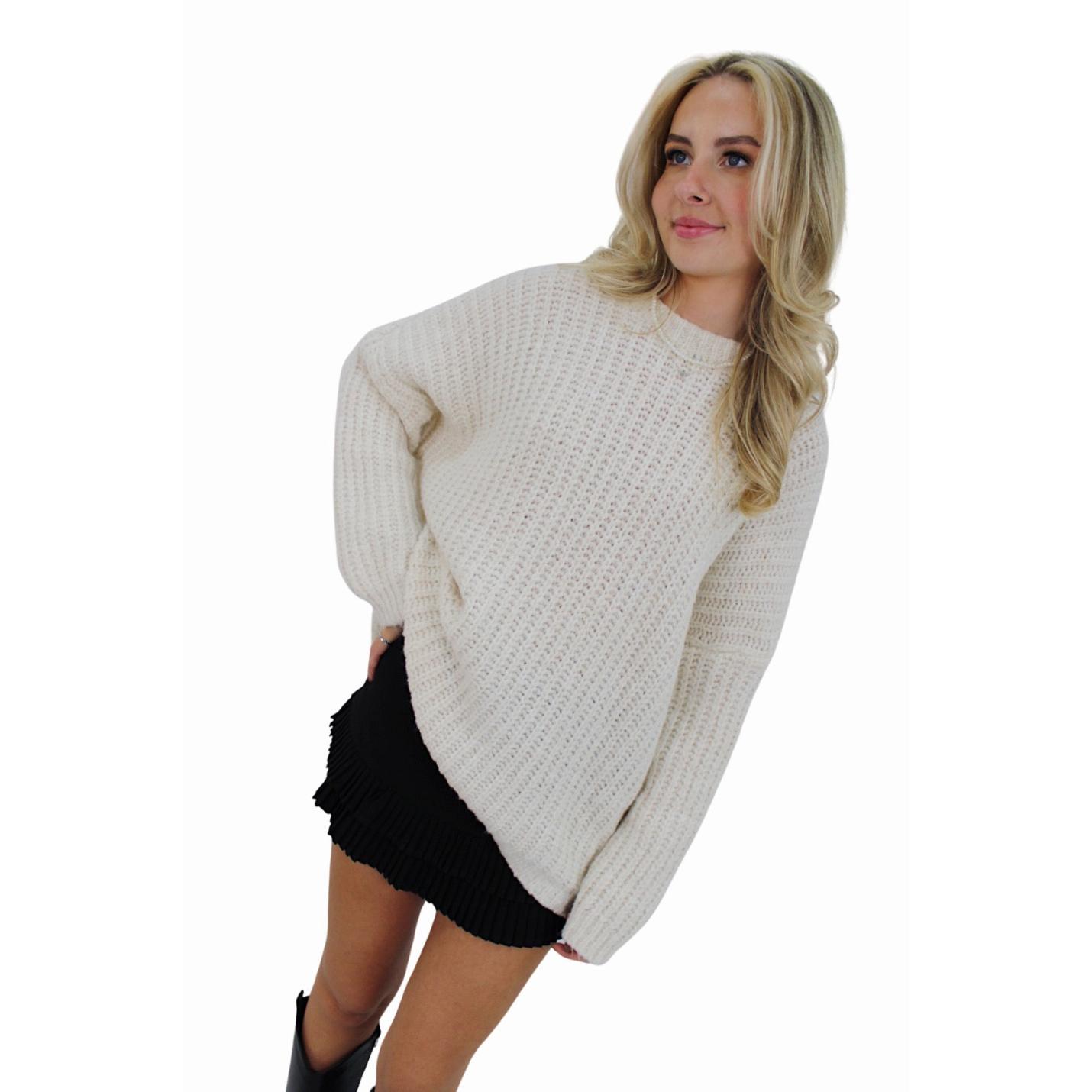 BASIC OVERSIZED KNIT | VANILLA