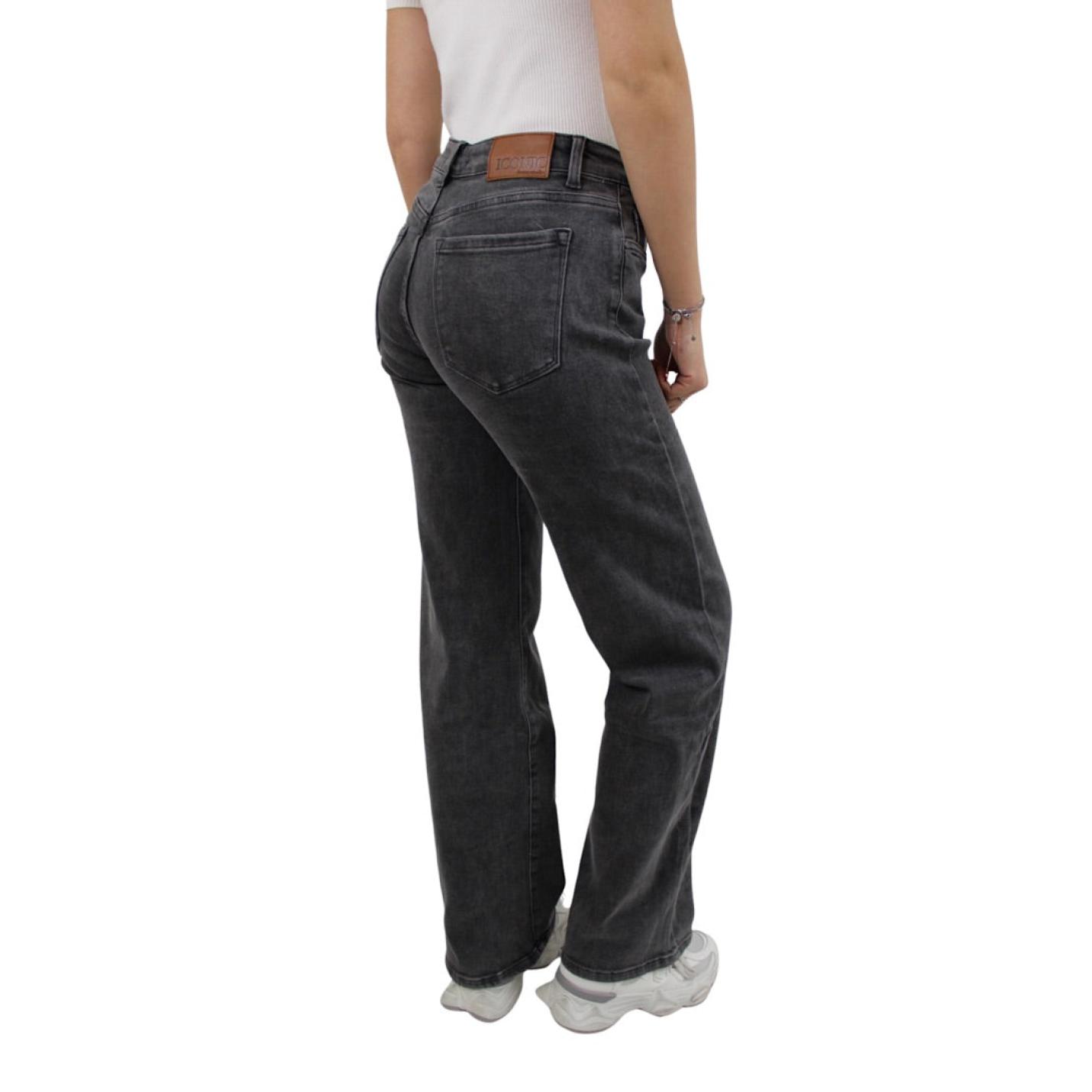 ICONIC WIDE LEG JEANS MF-132 | DARK GREY - 32/XXS; Afbeelding: 3