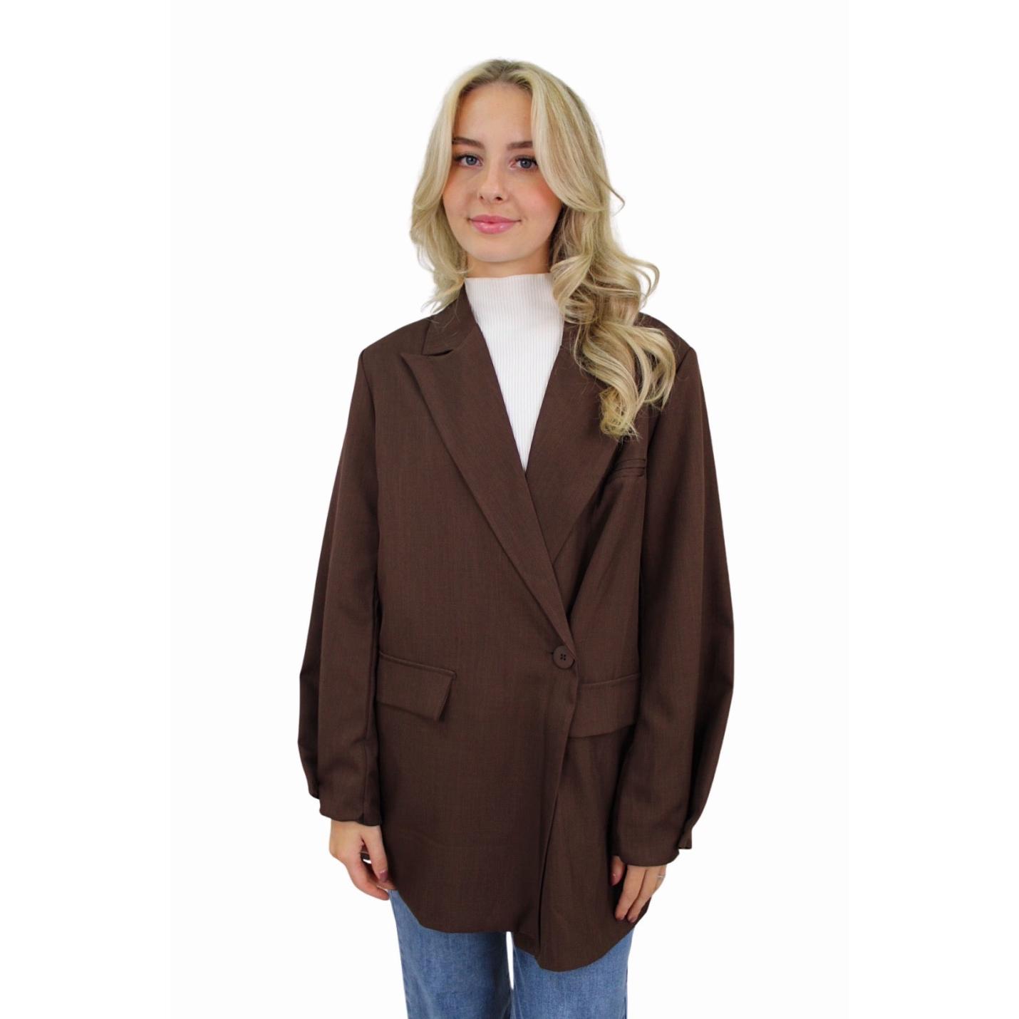 MIA BLAZER | BROWN; Afbeelding: 2