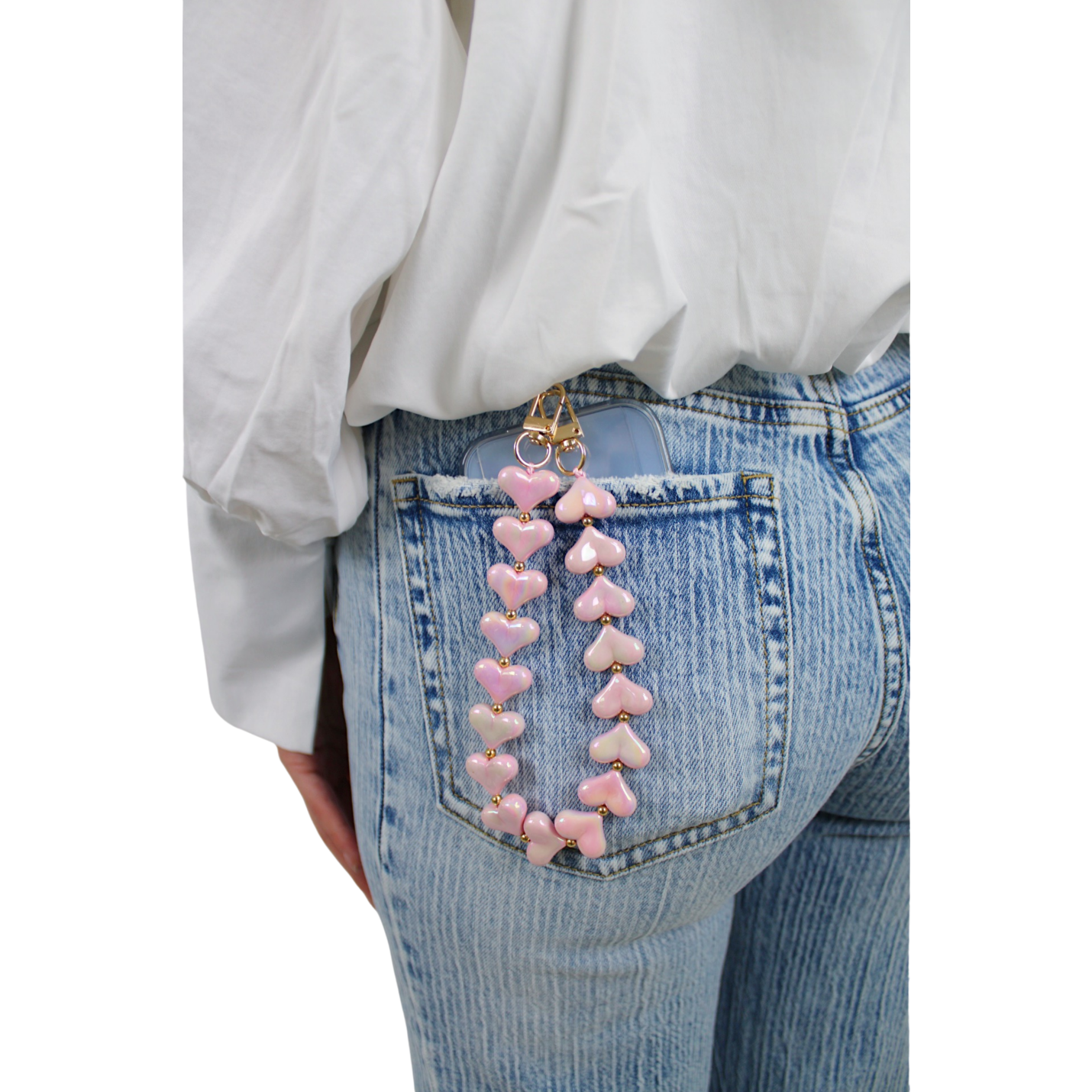 PHONE CORD HEART | PARELMOER PINK