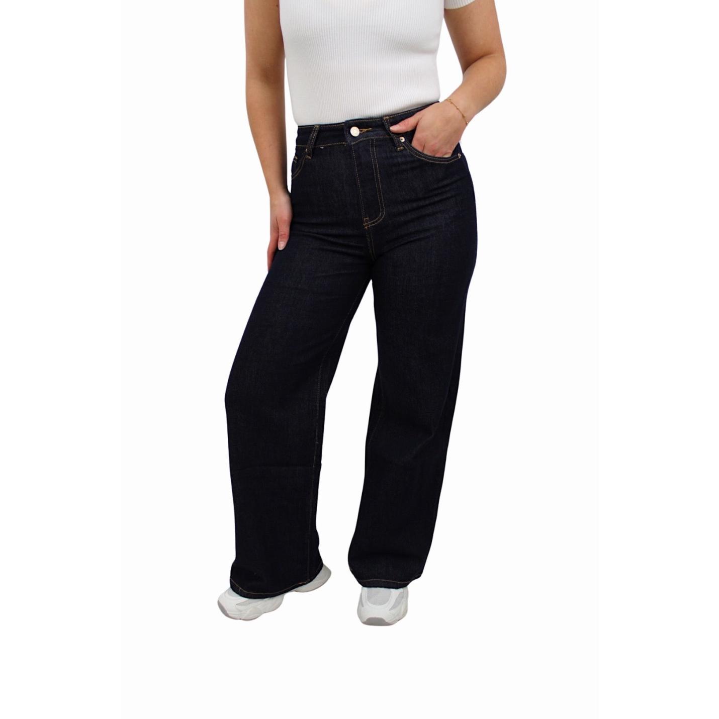 MARIVY WIDE LEG JEANS MG-836 | DARK BLUE - 34/XS; Afbeelding: 3