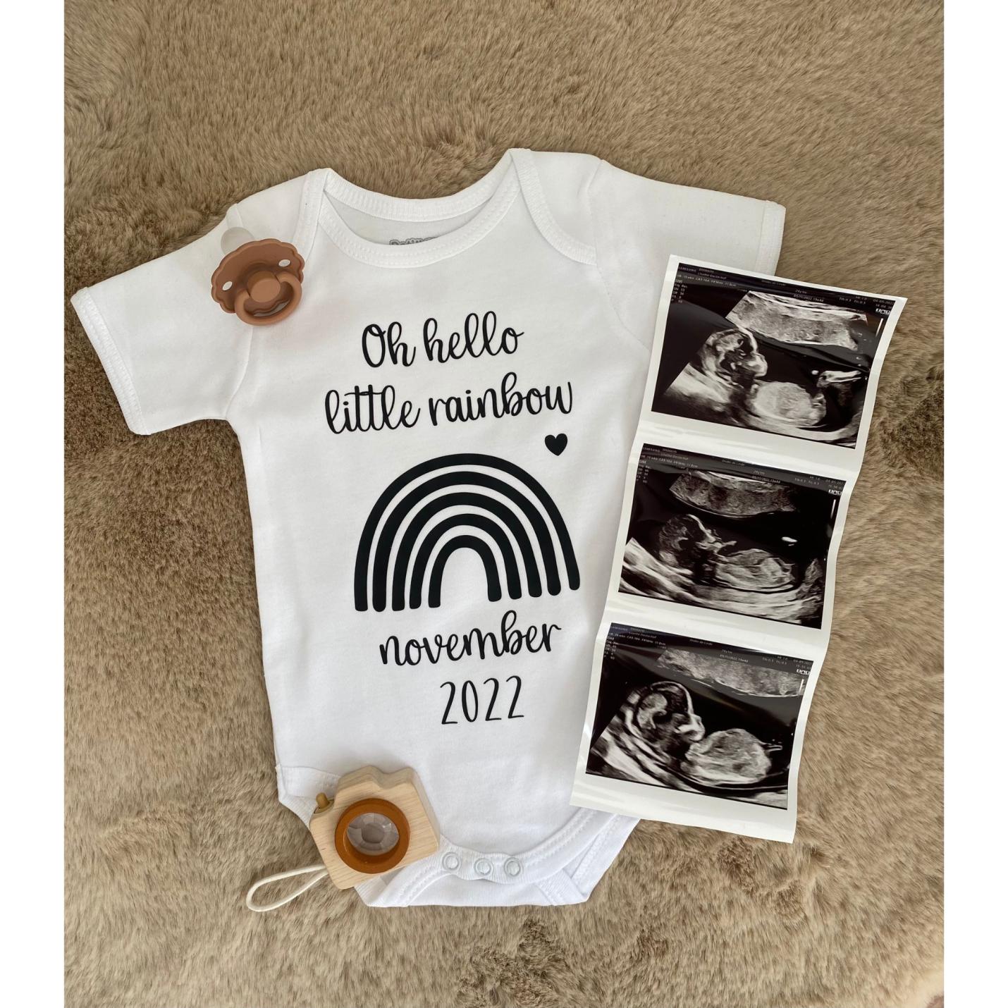 Romper | Regenboogbaby | Zwangerschapsaankondiging; Afbeelding: 2