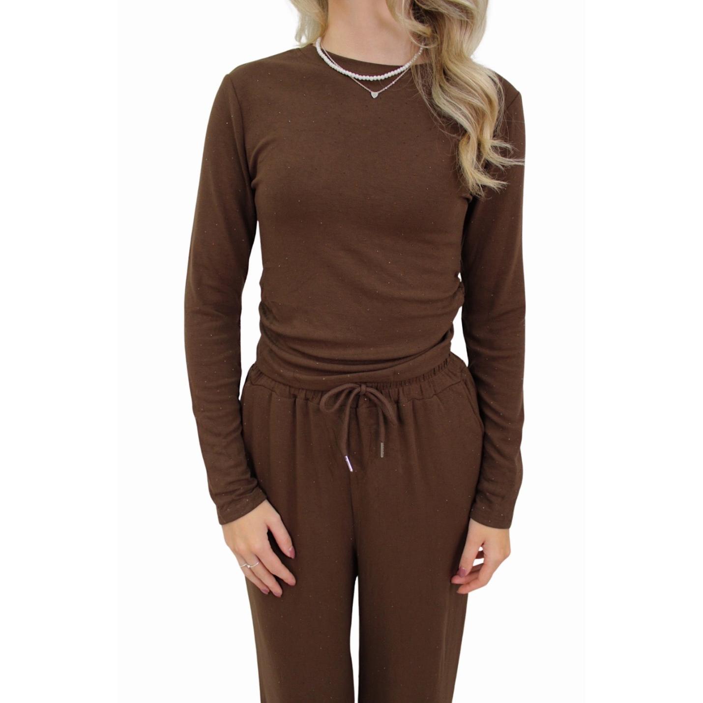 GLITTER LOUNGE SET | BROWN - L/XL; Afbeelding: 2