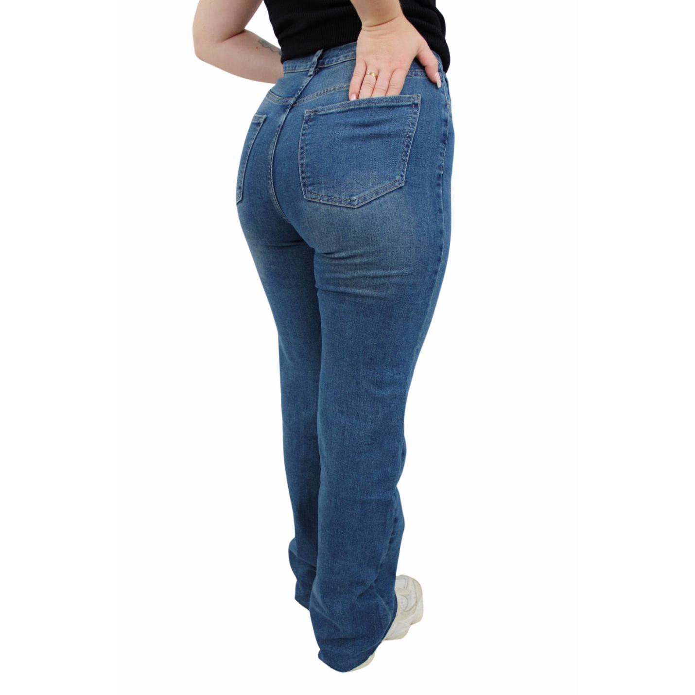 VS MISS WIDE LEG JEANS XJ381 | DARK BLUE - 34(XS); Afbeelding: 3