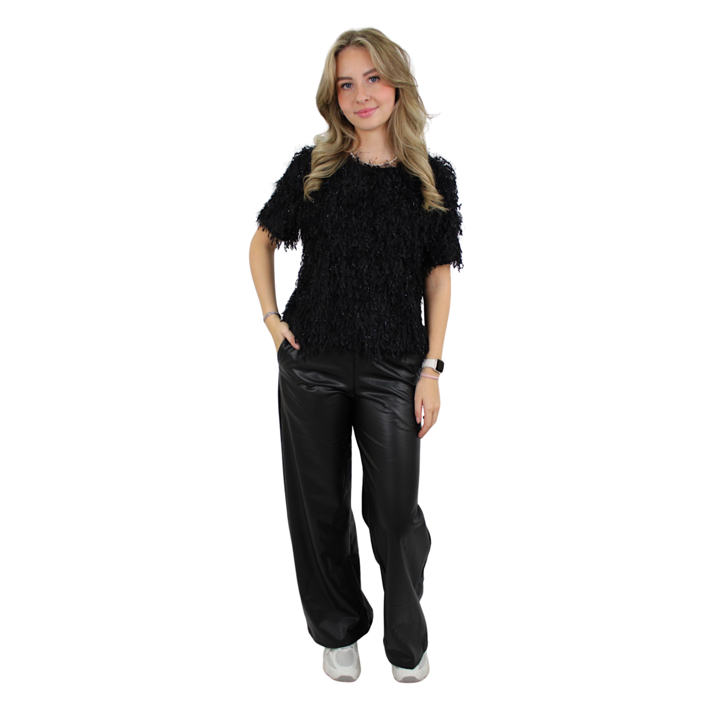 FEATHER TOP | BLACK - S/M; Afbeelding: 4