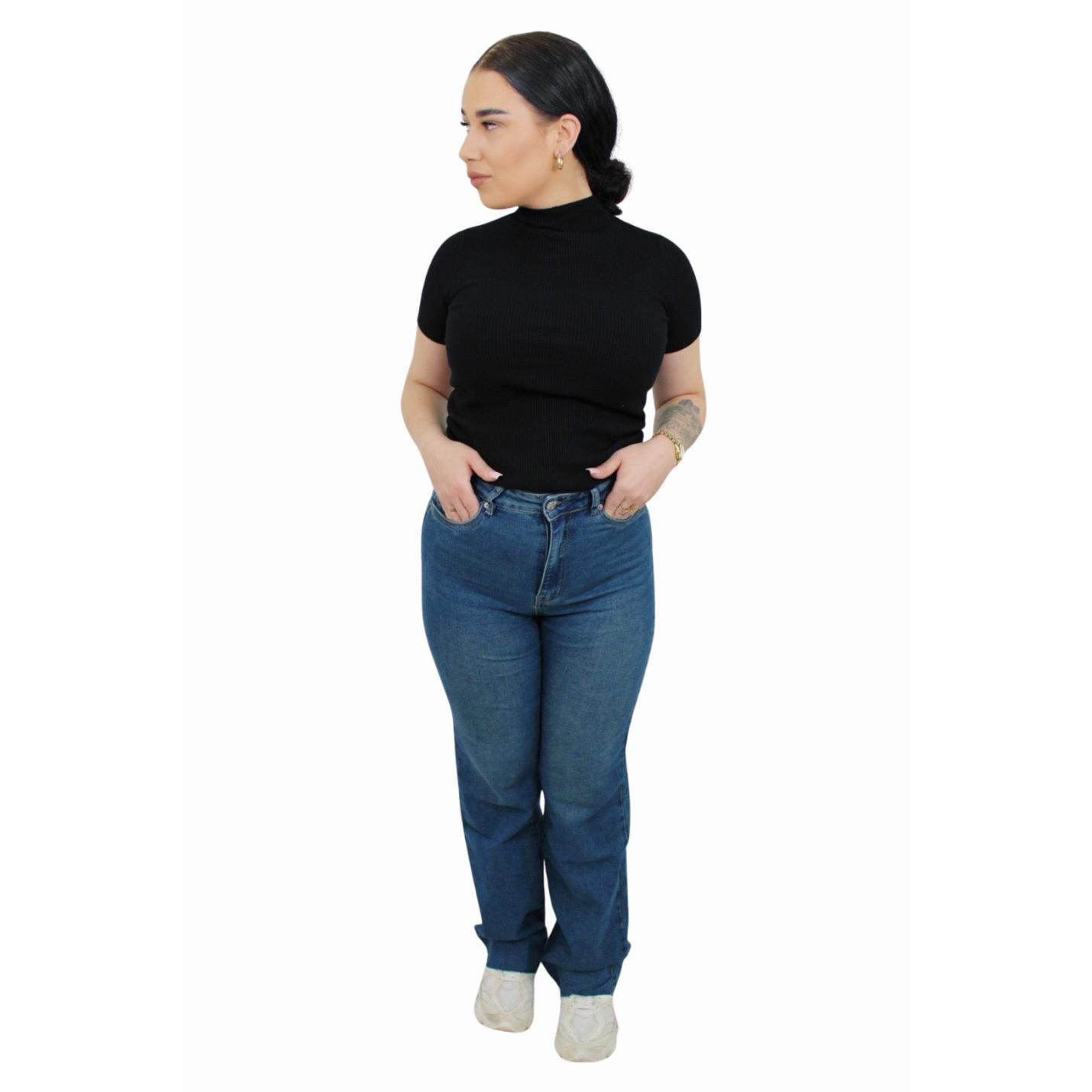 VS MISS WIDE LEG JEANS XJ381 | DARK BLUE - 34(XS); Afbeelding: 5