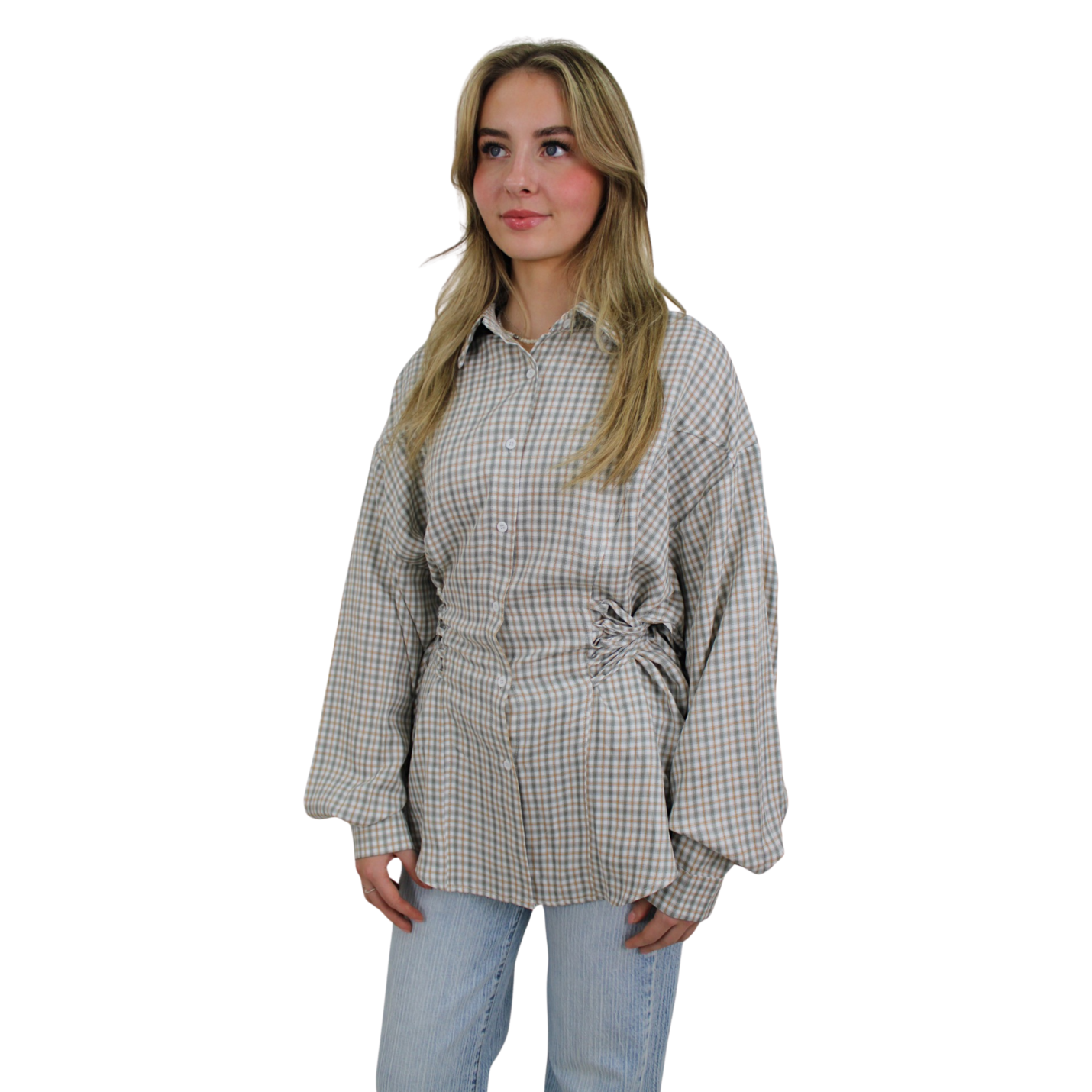 LIVELEY BLOUSE | SOFT BLUE - S/M; Afbeelding: 3