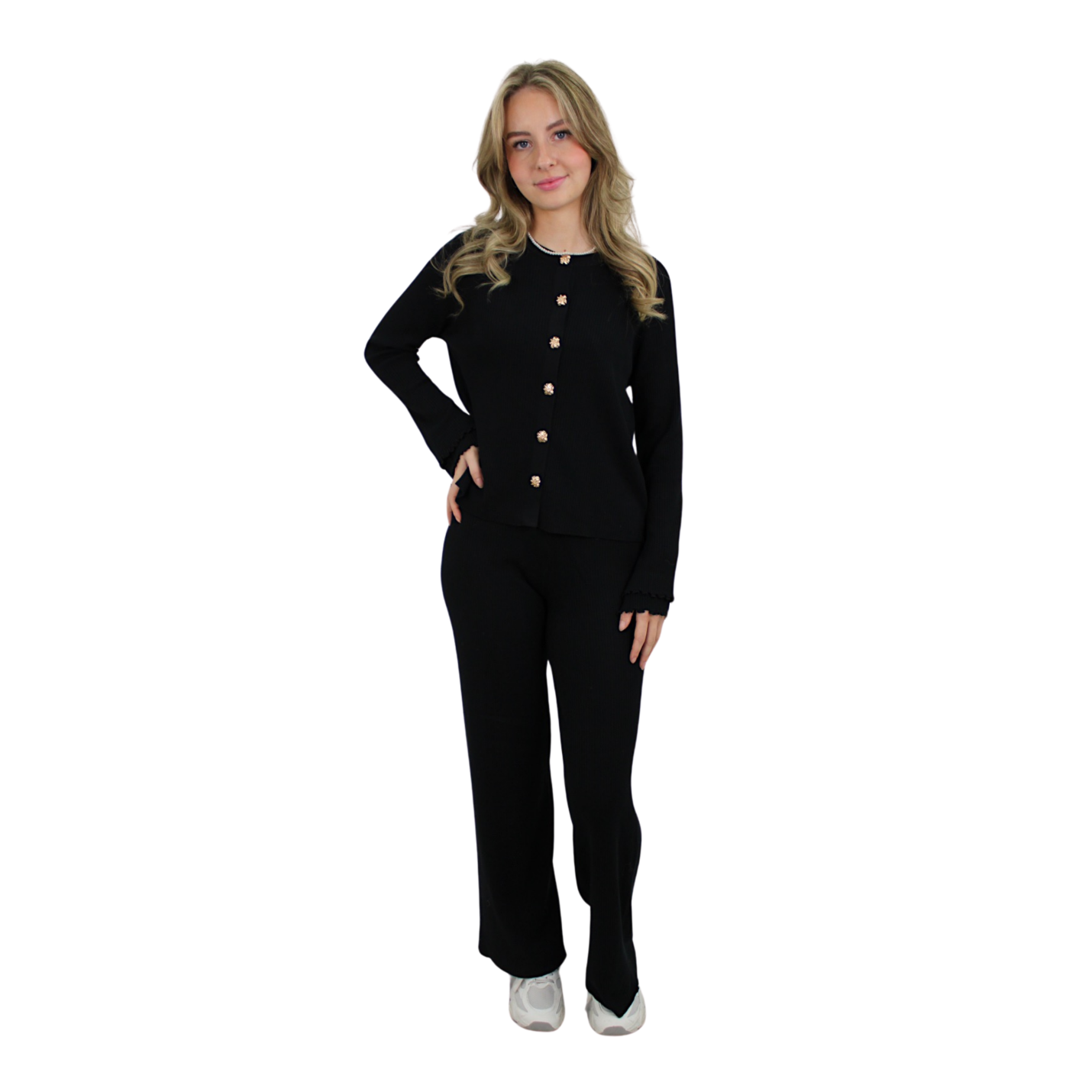 LAYLA 2-PIECE LOUNGE SET | BLACK