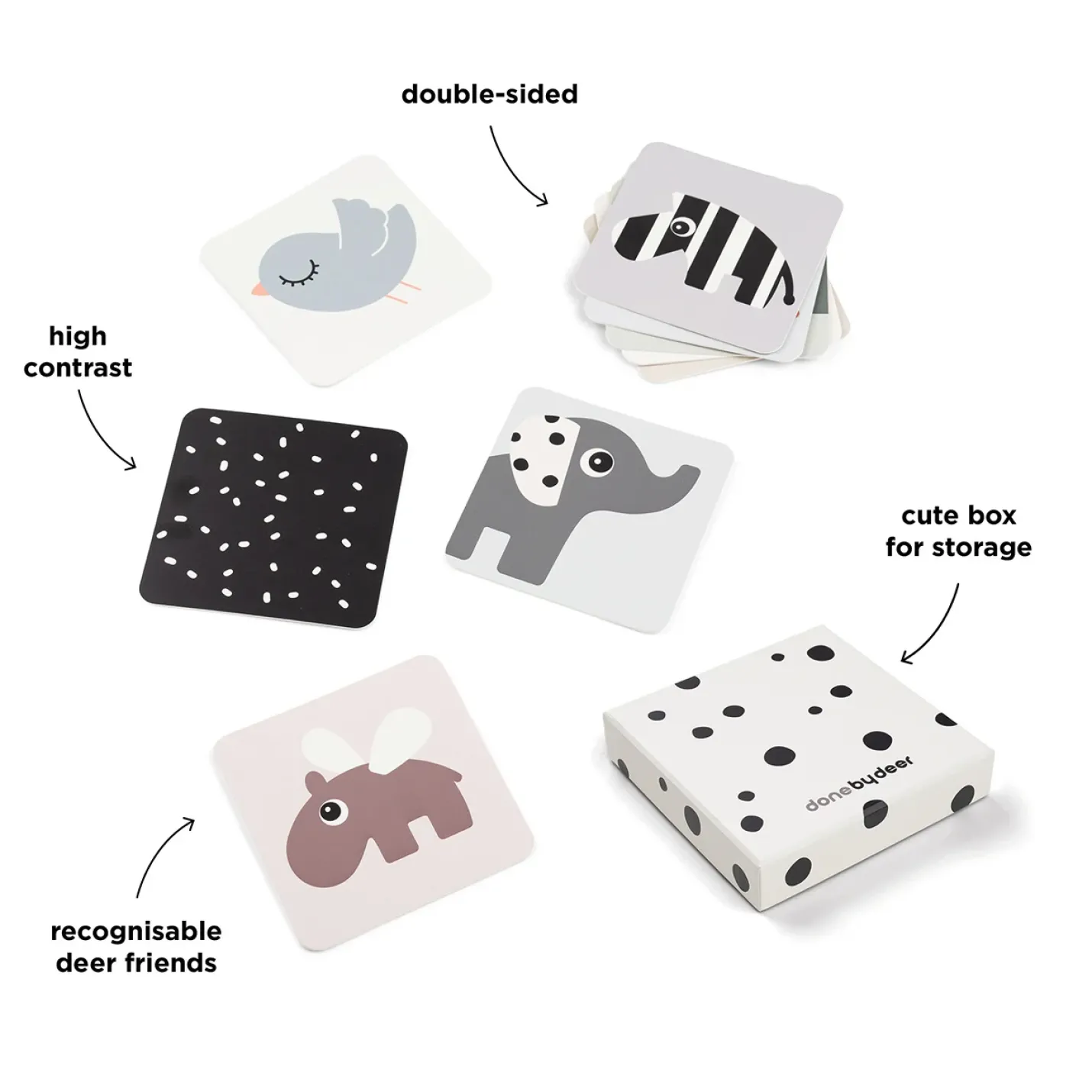 Contrastkaarten baby I Done by Deer; Afbeelding: 2