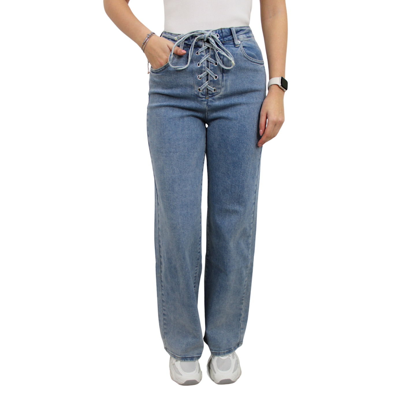 LAULIA BOW WIDE LEG JEANS | Y3367-2 - 34(XS); Afbeelding: 3
