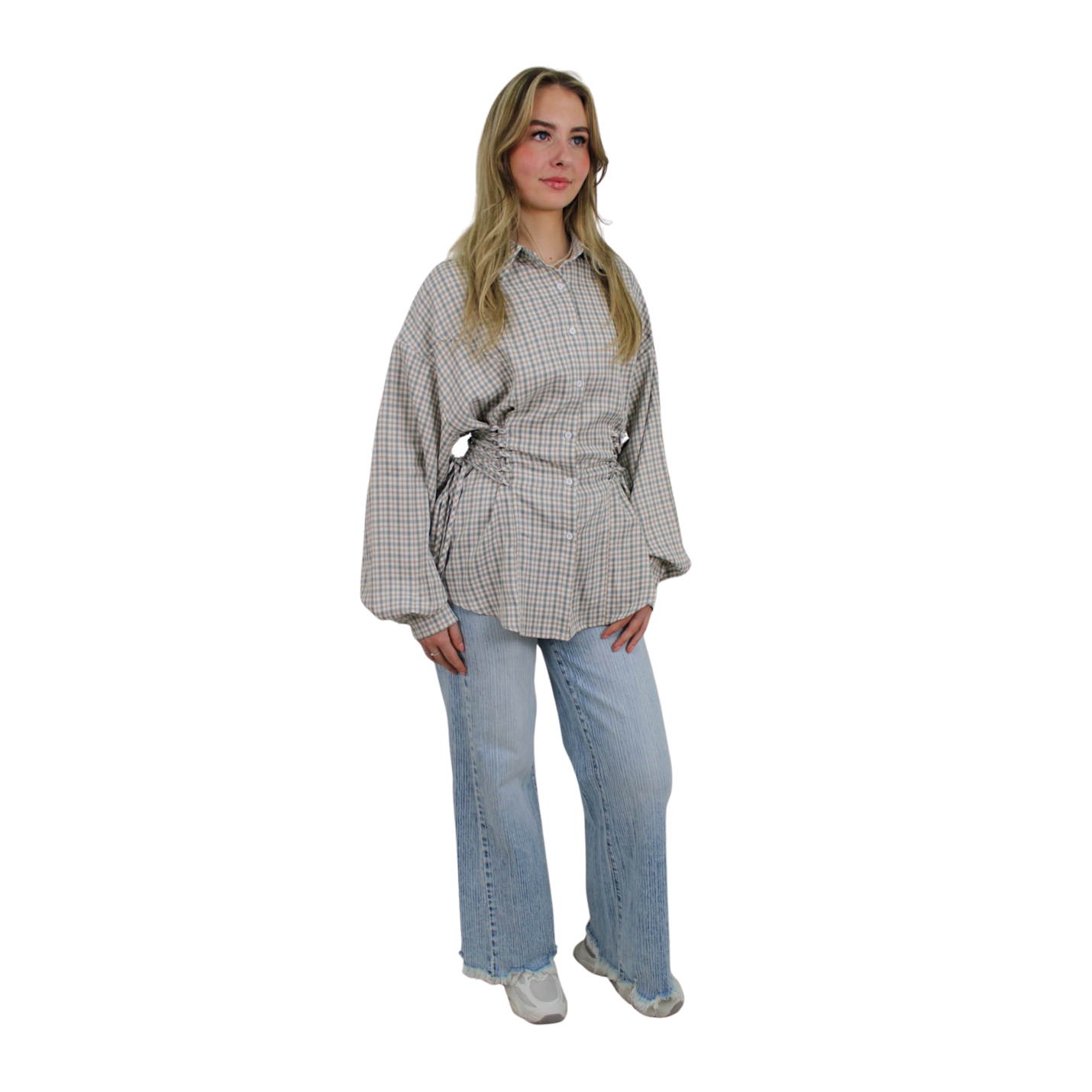 LIVELEY BLOUSE | SOFT BLUE - S/M; Afbeelding: 2