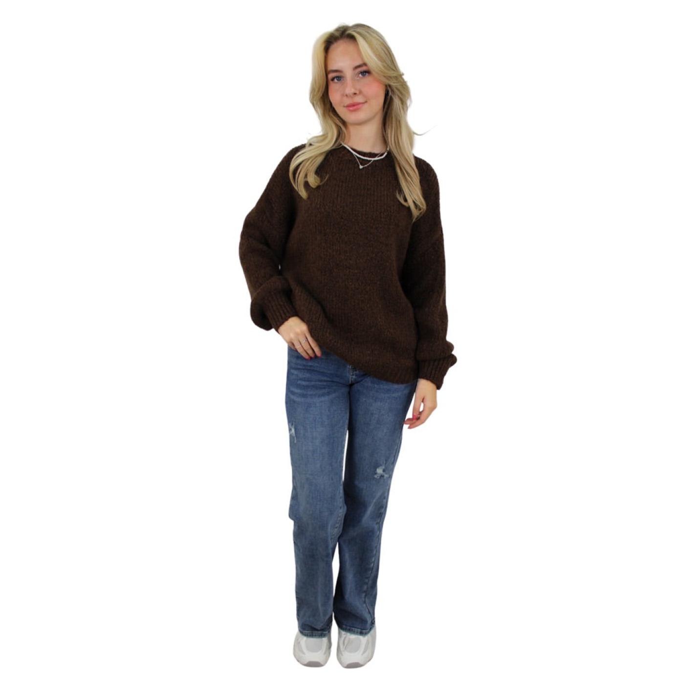 GINA COMFY KNIT | BROWN; Afbeelding: 2