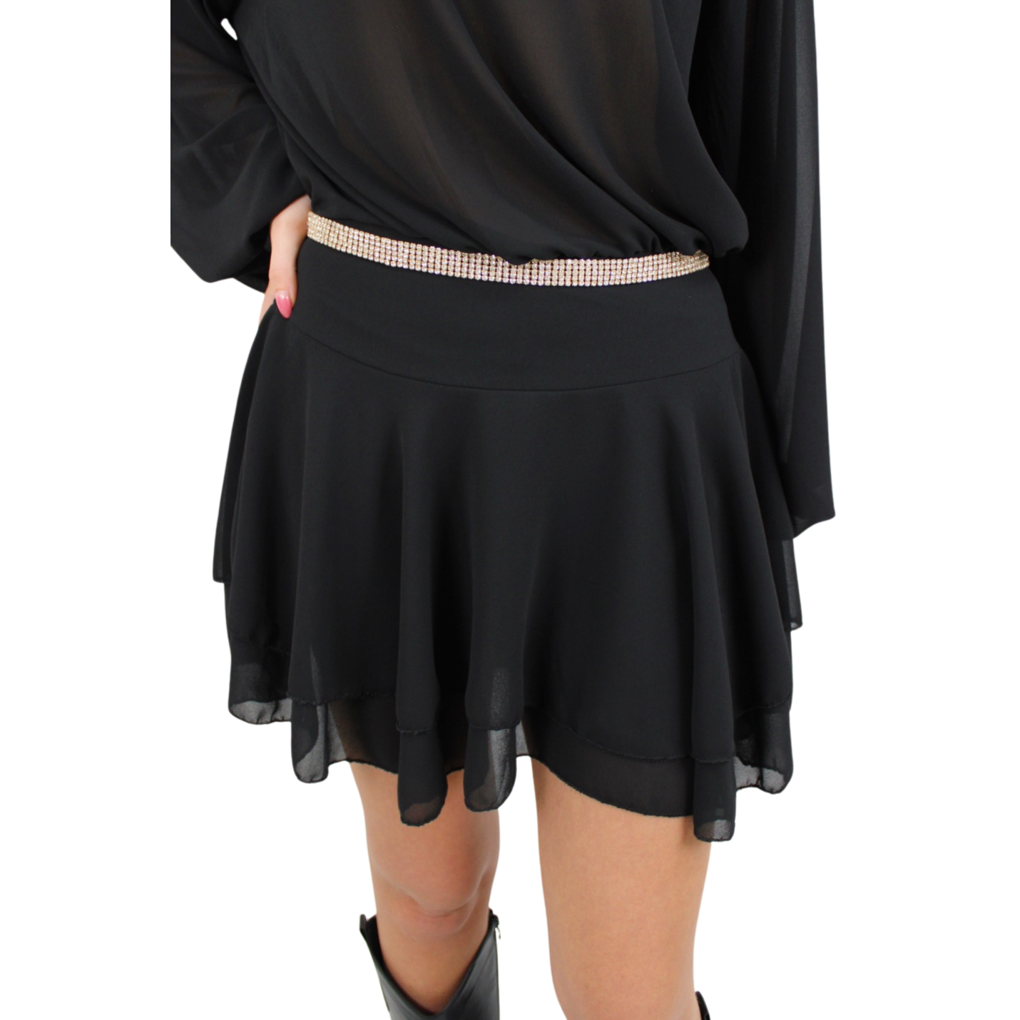 GLITTER BELT SQUARE | GOLD