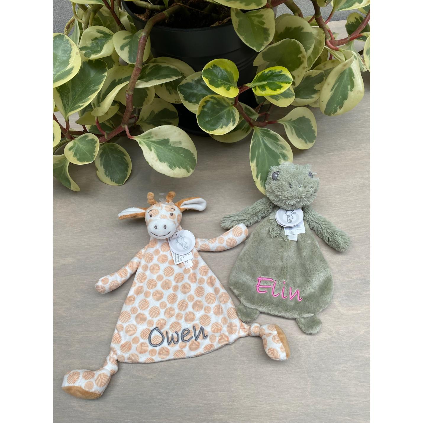 Knuffeldoekje met naam |  Giraf Gessy | Happy Horse; Afbeelding: 2
