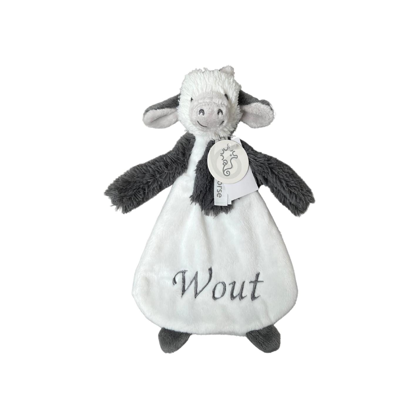 Knuffeldoekje met naam | Koe Casper | Happy Horse; Afbeelding: 2