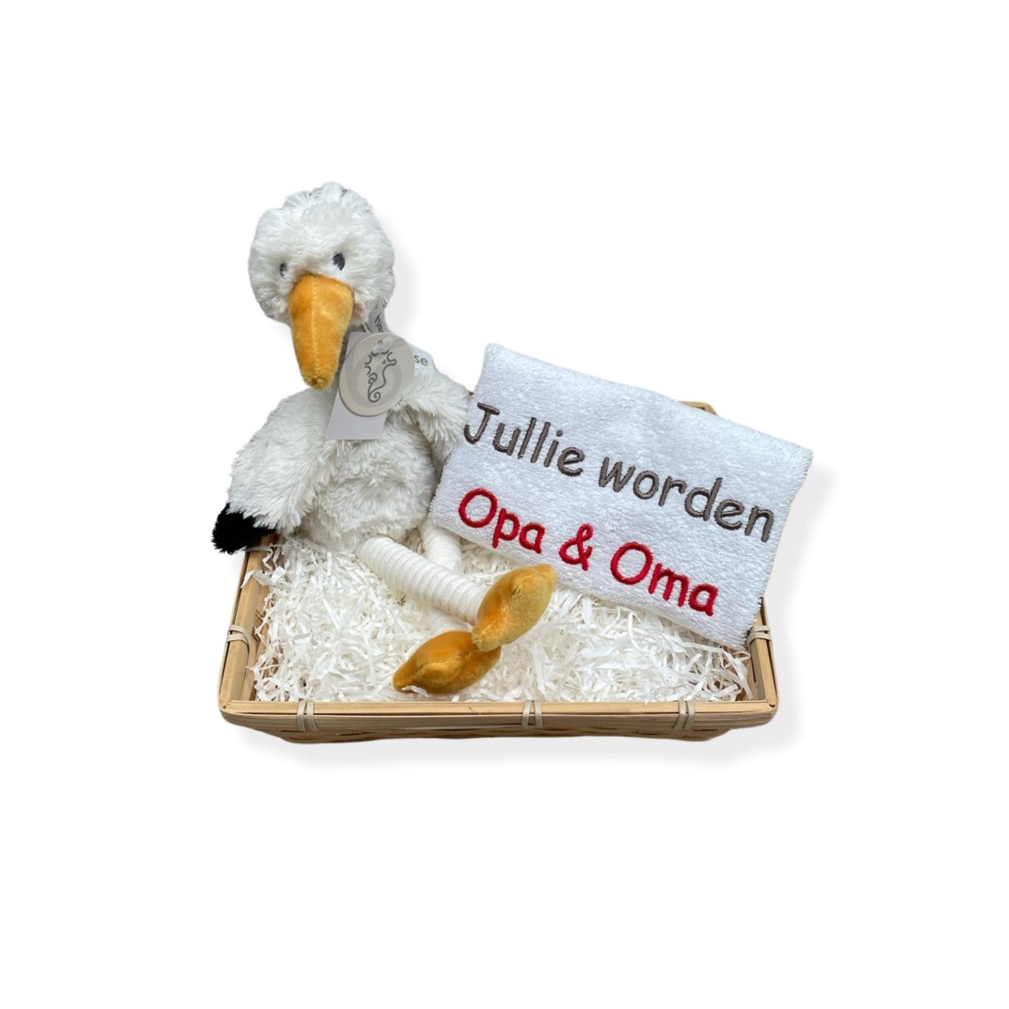Jullie worden opa en oma mandje