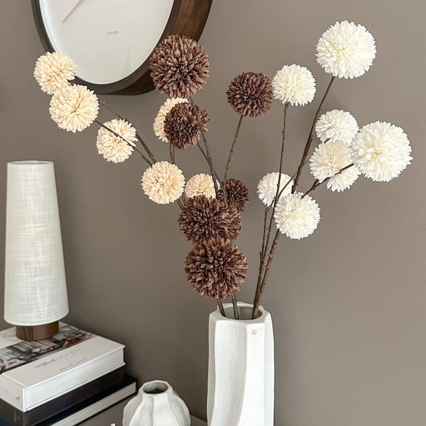 Zijdebloem Pompom tak M bruin; Afbeelding: 7