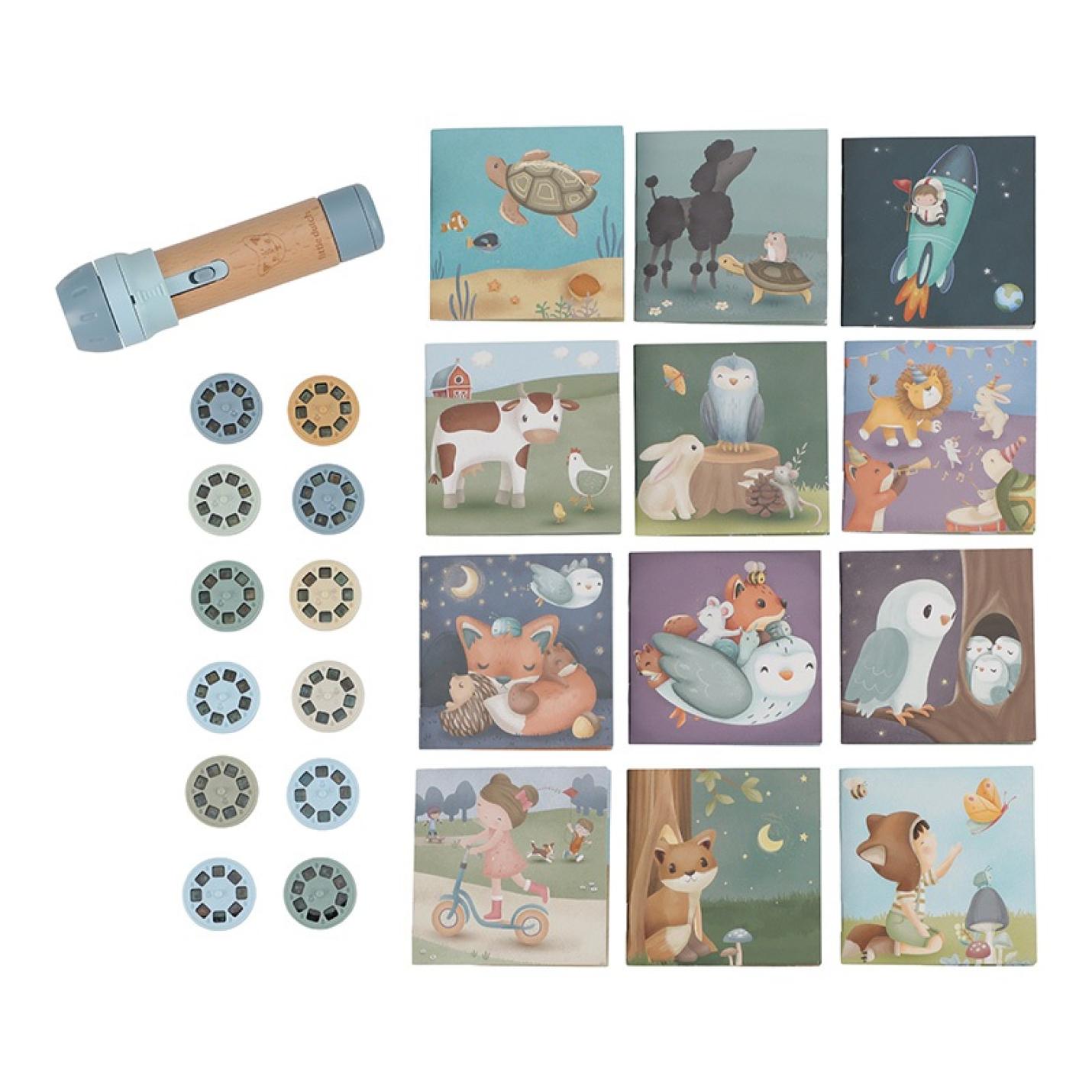 Little Dutch verhalen projector zaklamp - Blauw; Afbeelding: 5