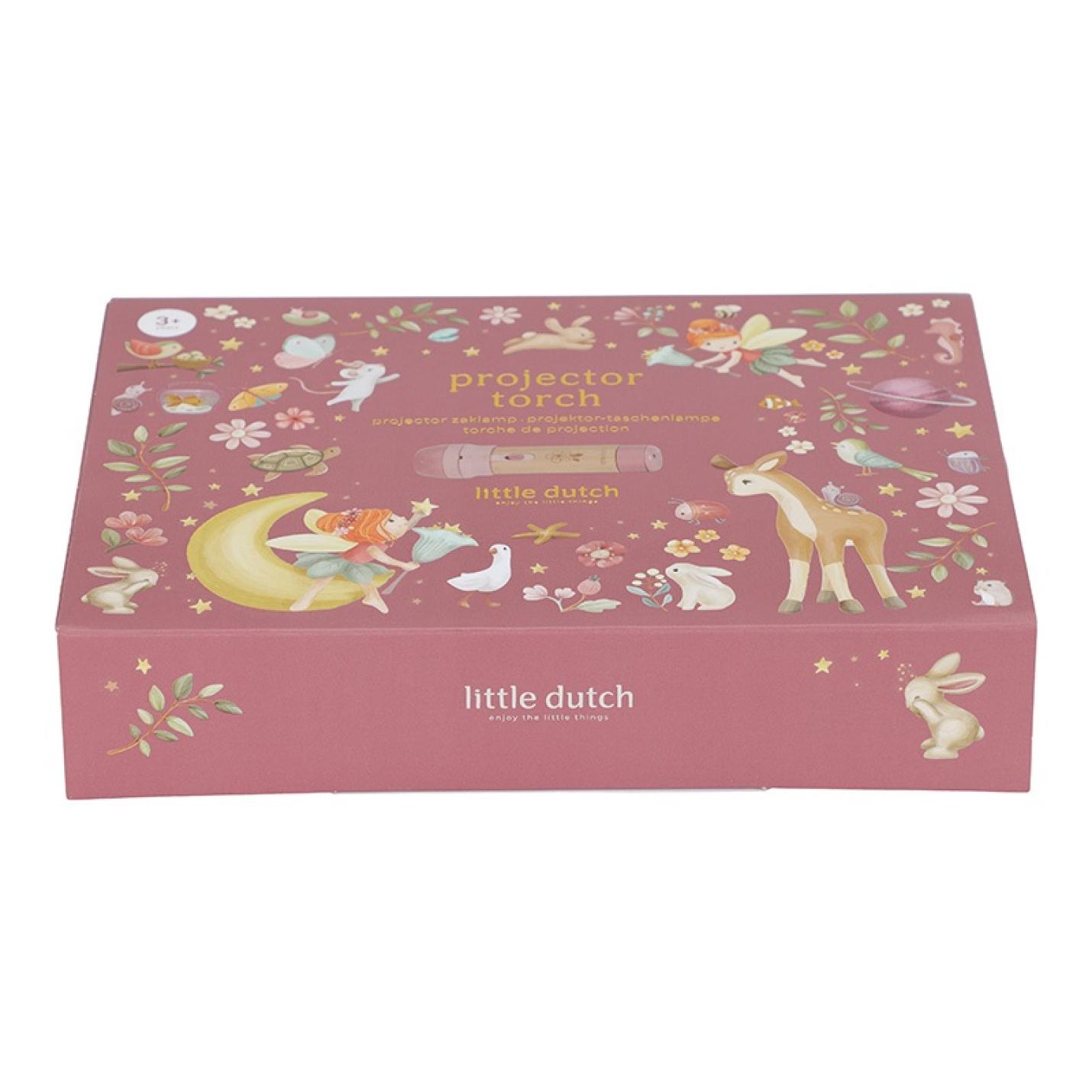 Little Dutch verhalen projector zaklamp - Roze; Afbeelding: 2