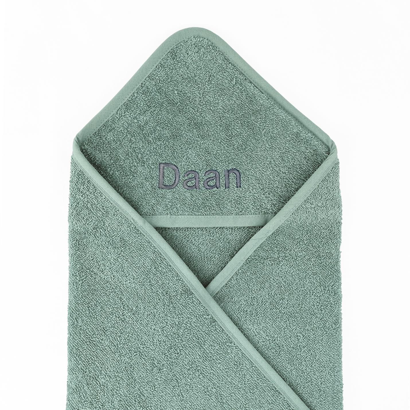 badcape met naam stonegreen