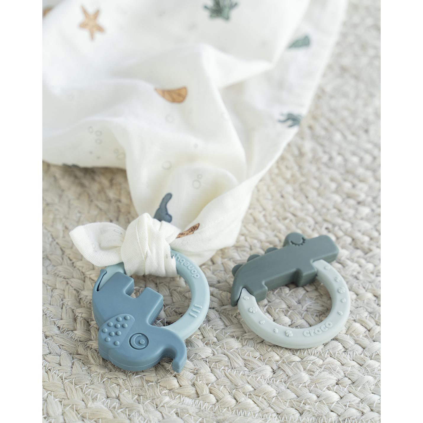 Set van 2 bijtringen green blue | Done by Deer; Afbeelding: 5