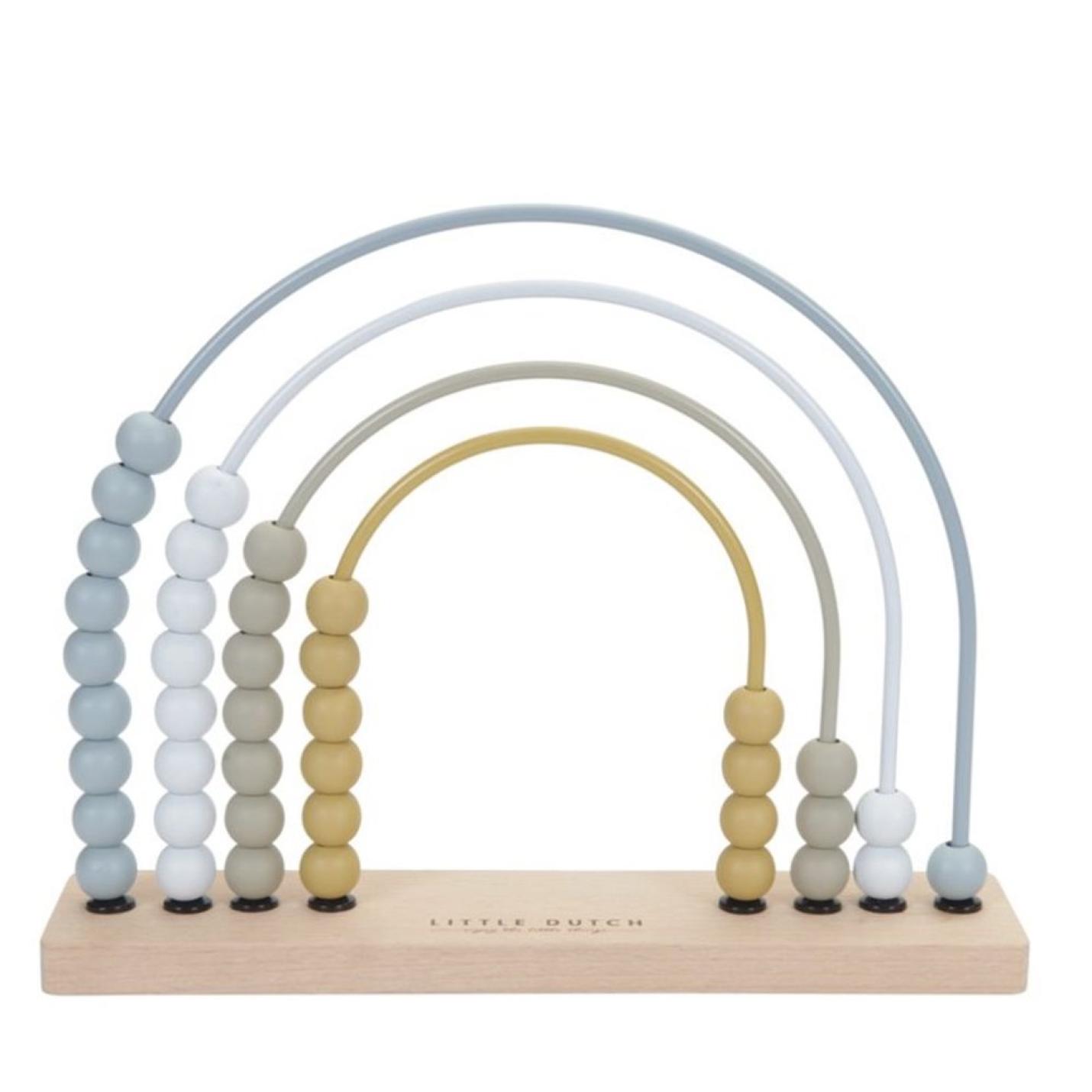 blauw houten telraam little dutch