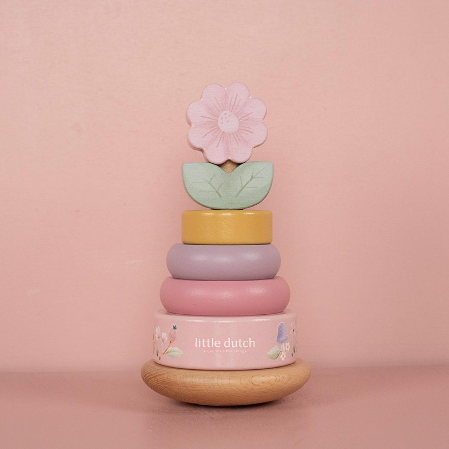 tuimelstapelaar houten tuimelpiramide fairy garden little dutch