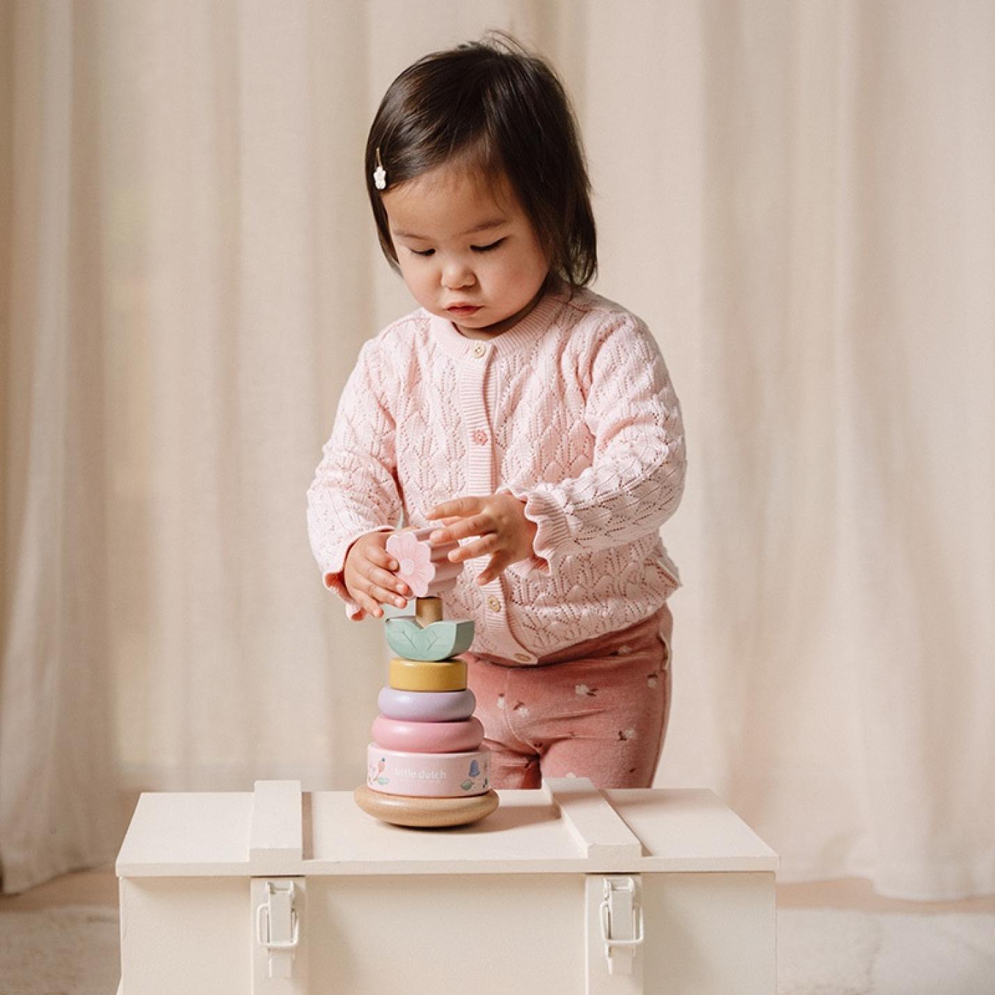 tuimelstapelaar houten tuimelpiramide fairy garden little dutch