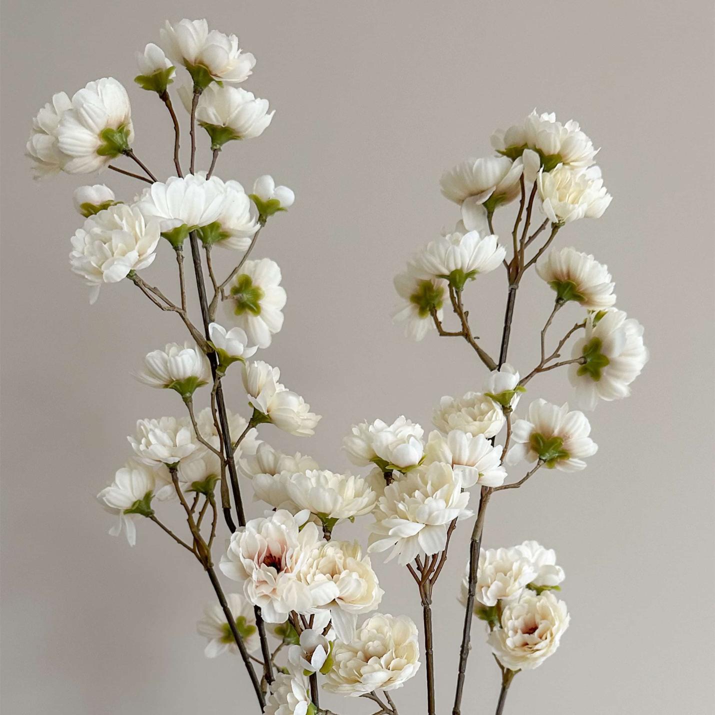 Zijde bloesemtak cream; Afbeelding: 4