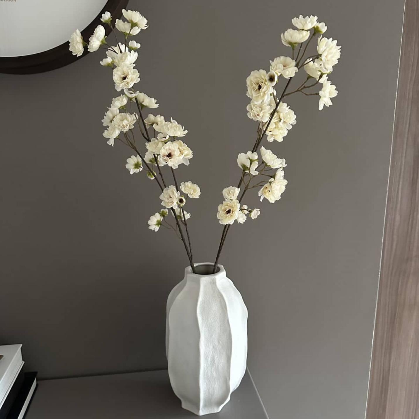 Zijde bloesemtak cream; Afbeelding: 6