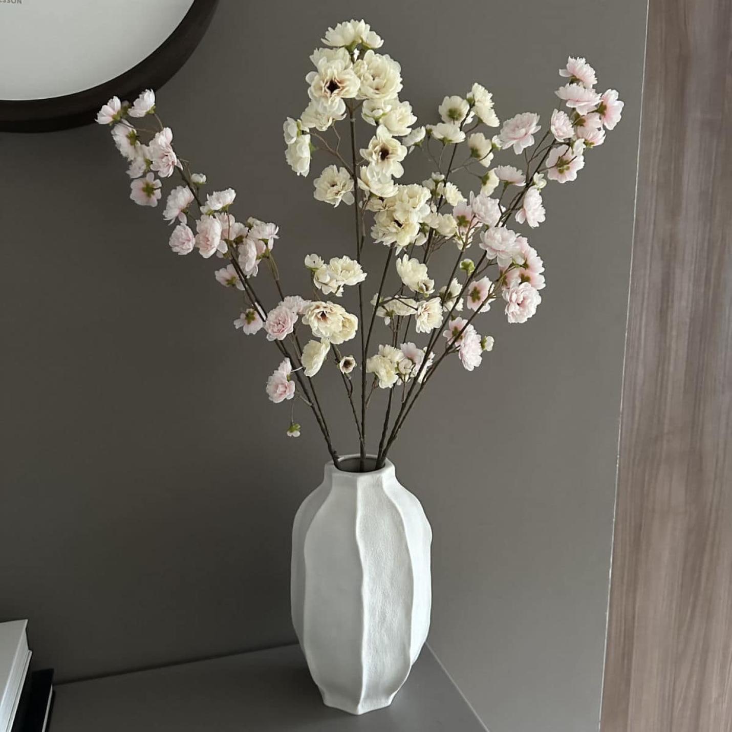 Zijde bloesemtak cream; Afbeelding: 8