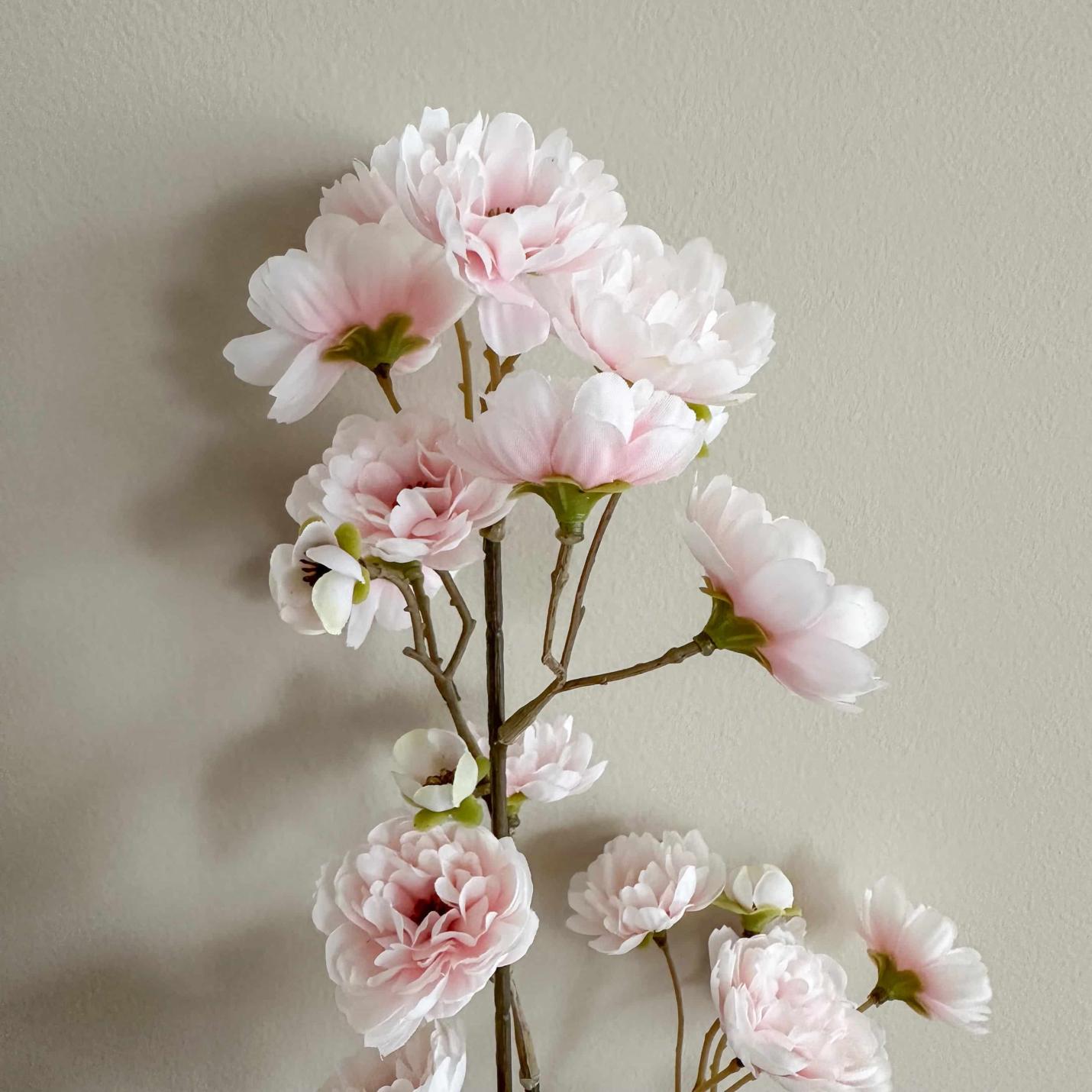 Zijde bloesemtak wit roze; Afbeelding: 2