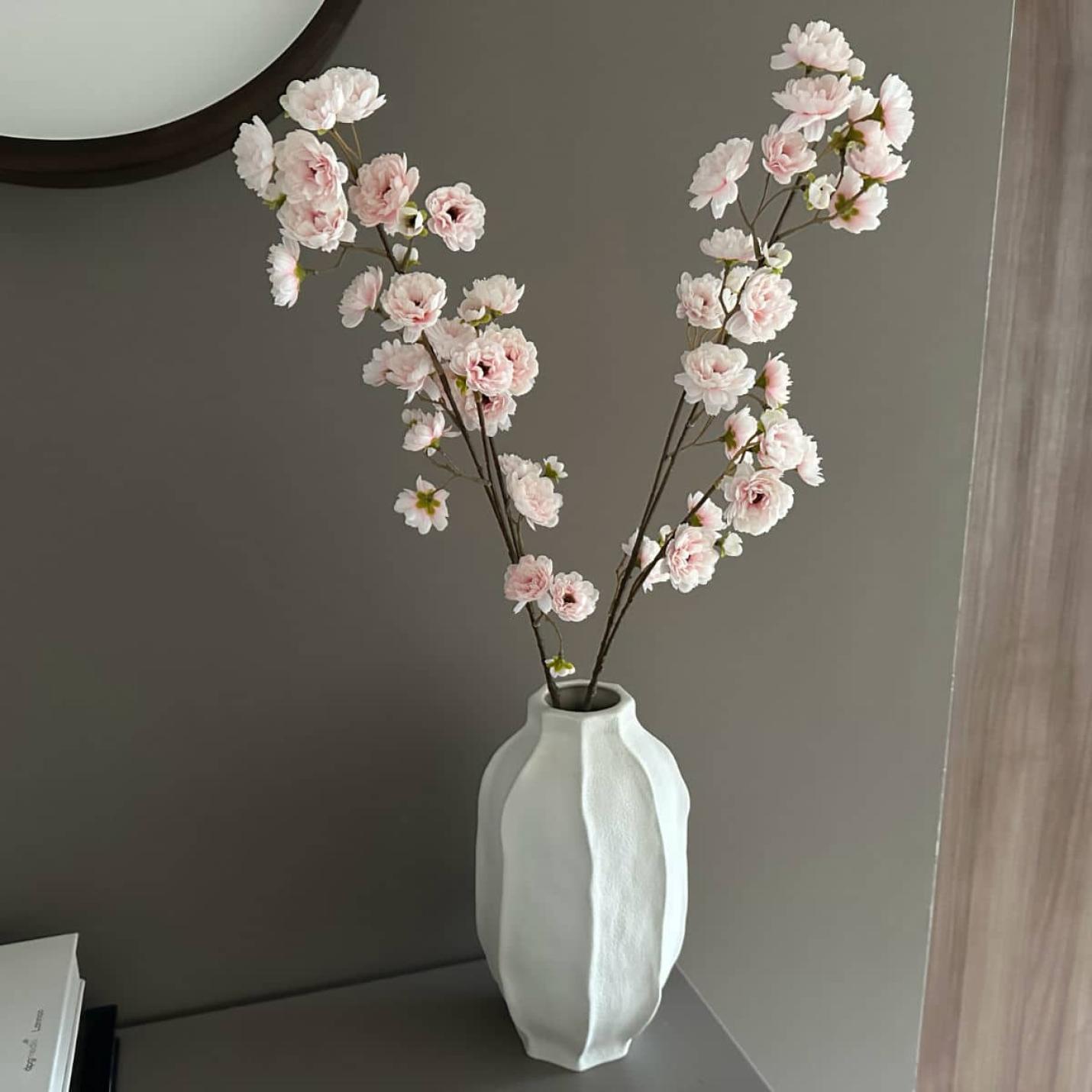 Zijde bloesemtak wit roze; Afbeelding: 5