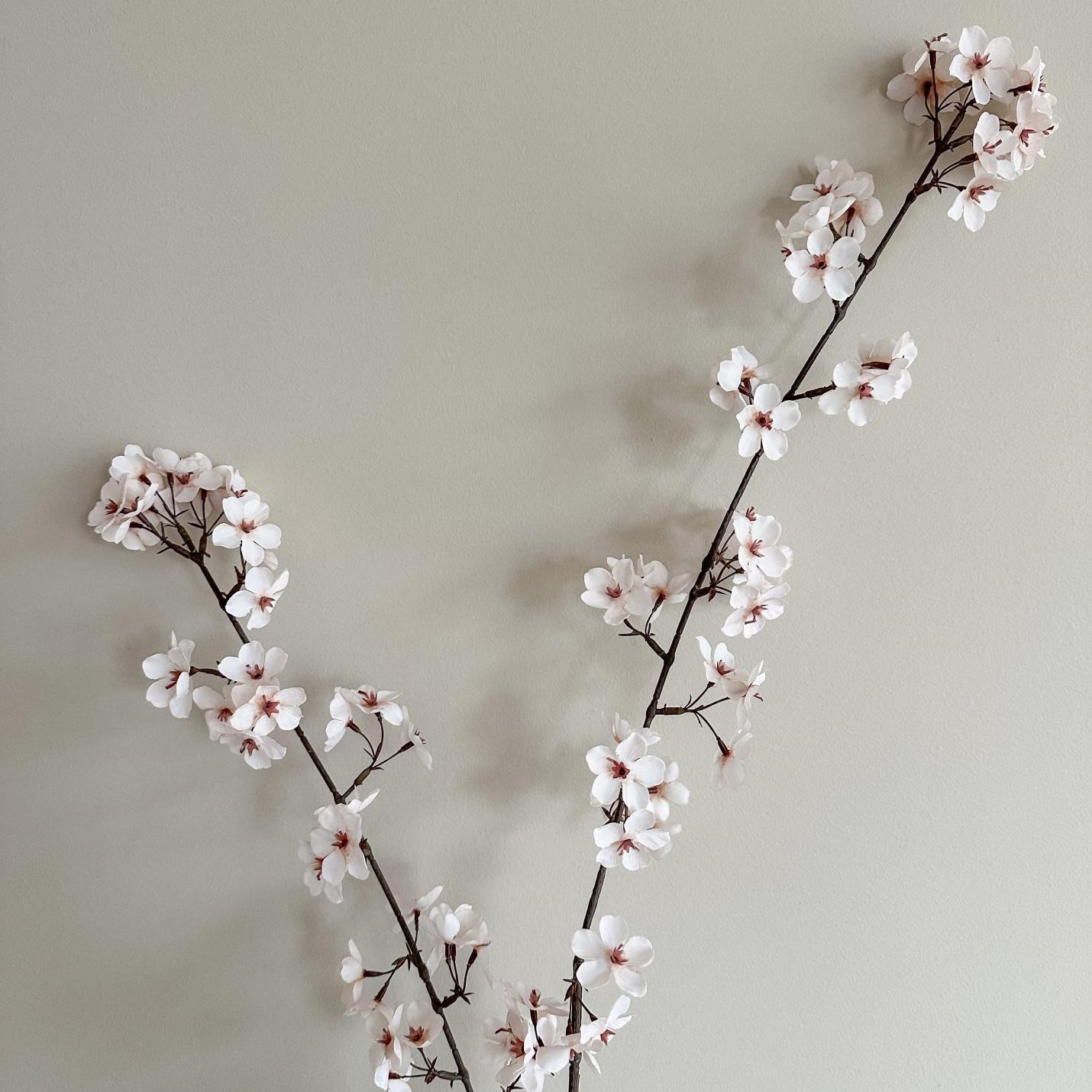 Zijde Japanse bloesemtak bruin creme; Afbeelding: 3