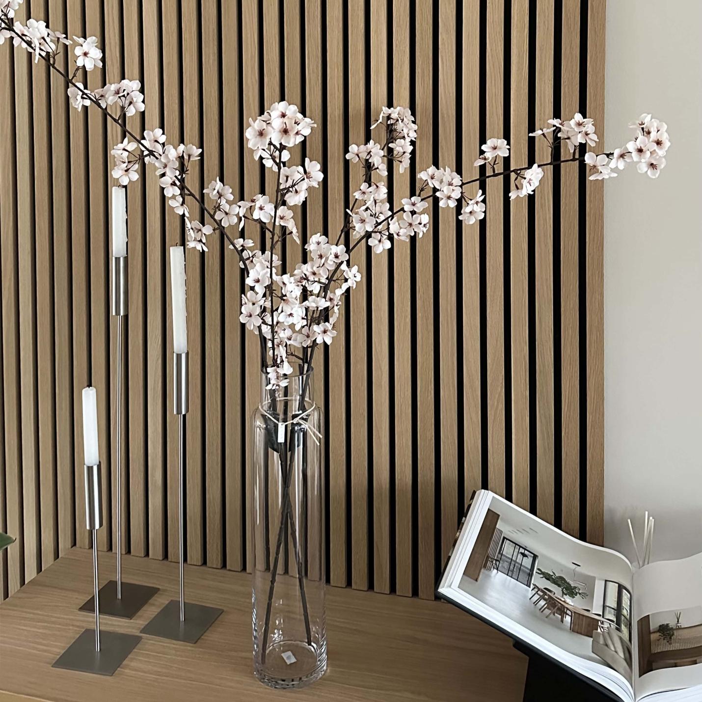 Zijde Japanse bloesemtak bruin creme; Afbeelding: 8