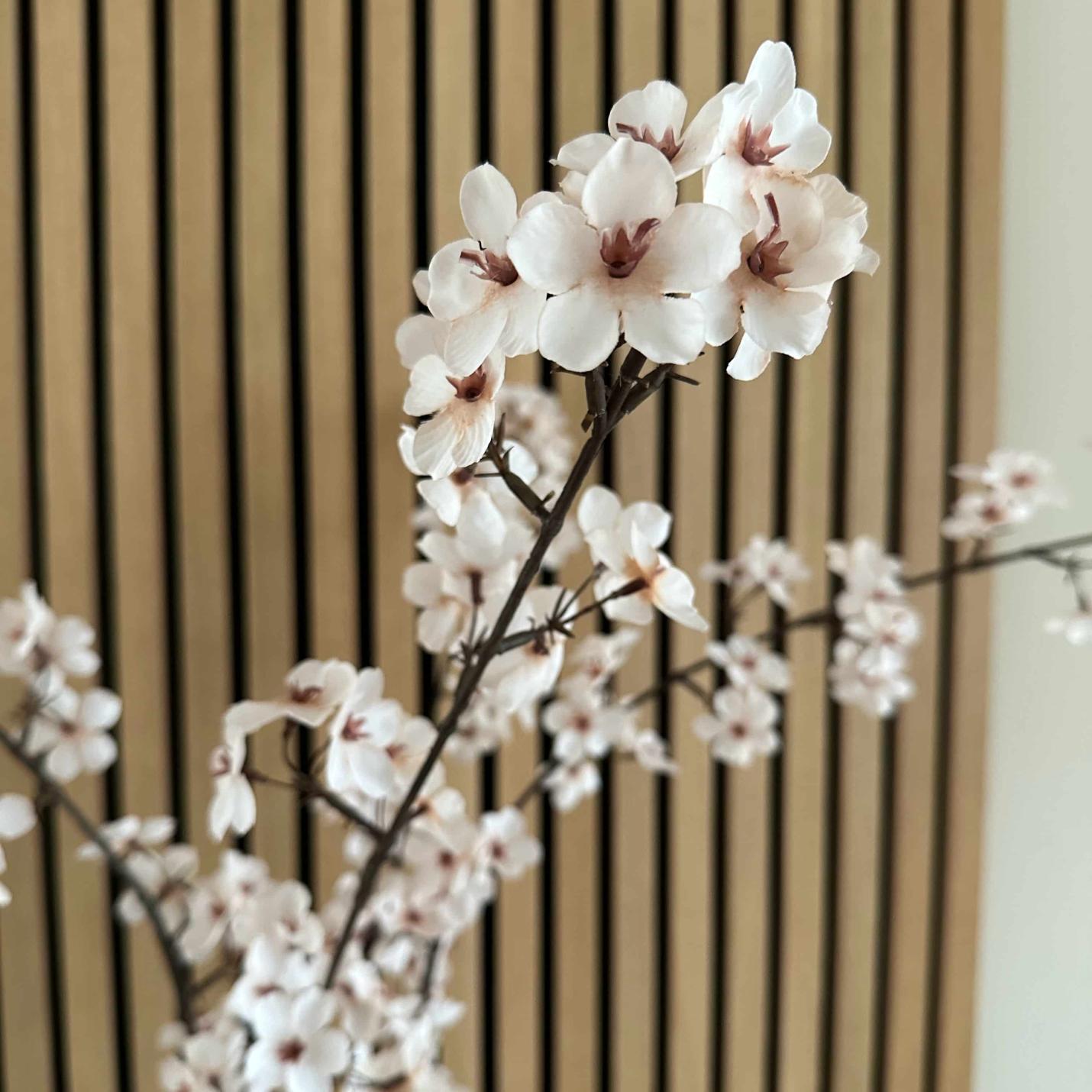 Zijde Japanse bloesemtak bruin creme; Afbeelding: 7