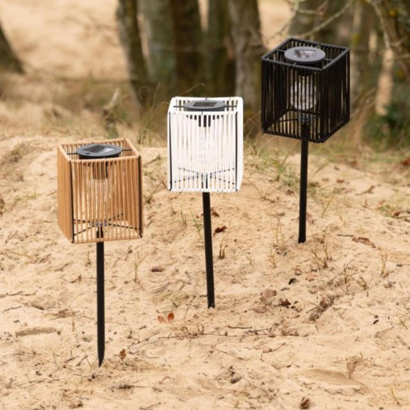 JENS Living solar lantaarn Cube wit; Afbeelding: 3