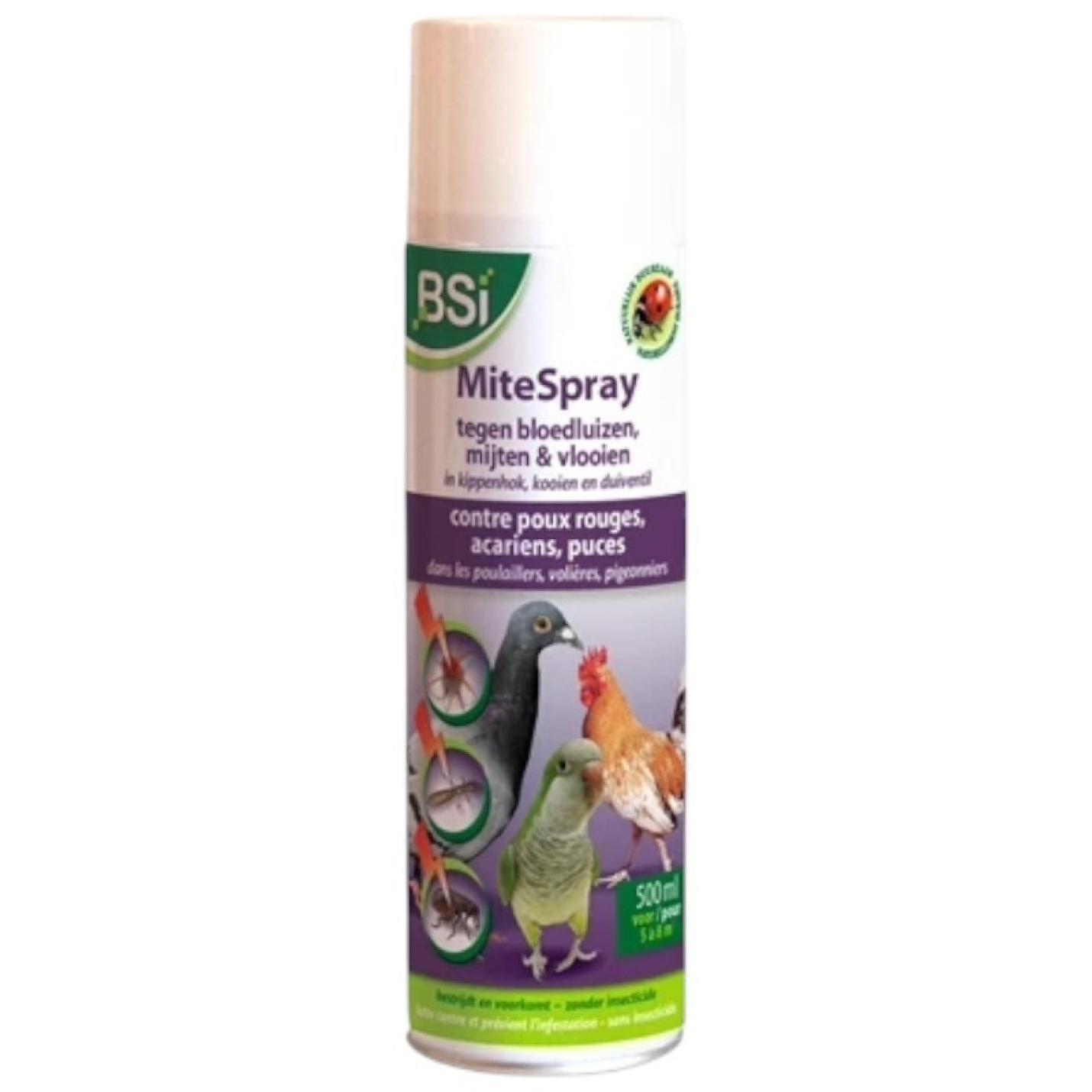BSI Mite-Spray tegen bloedluizen, mijten en vlooien 500ml