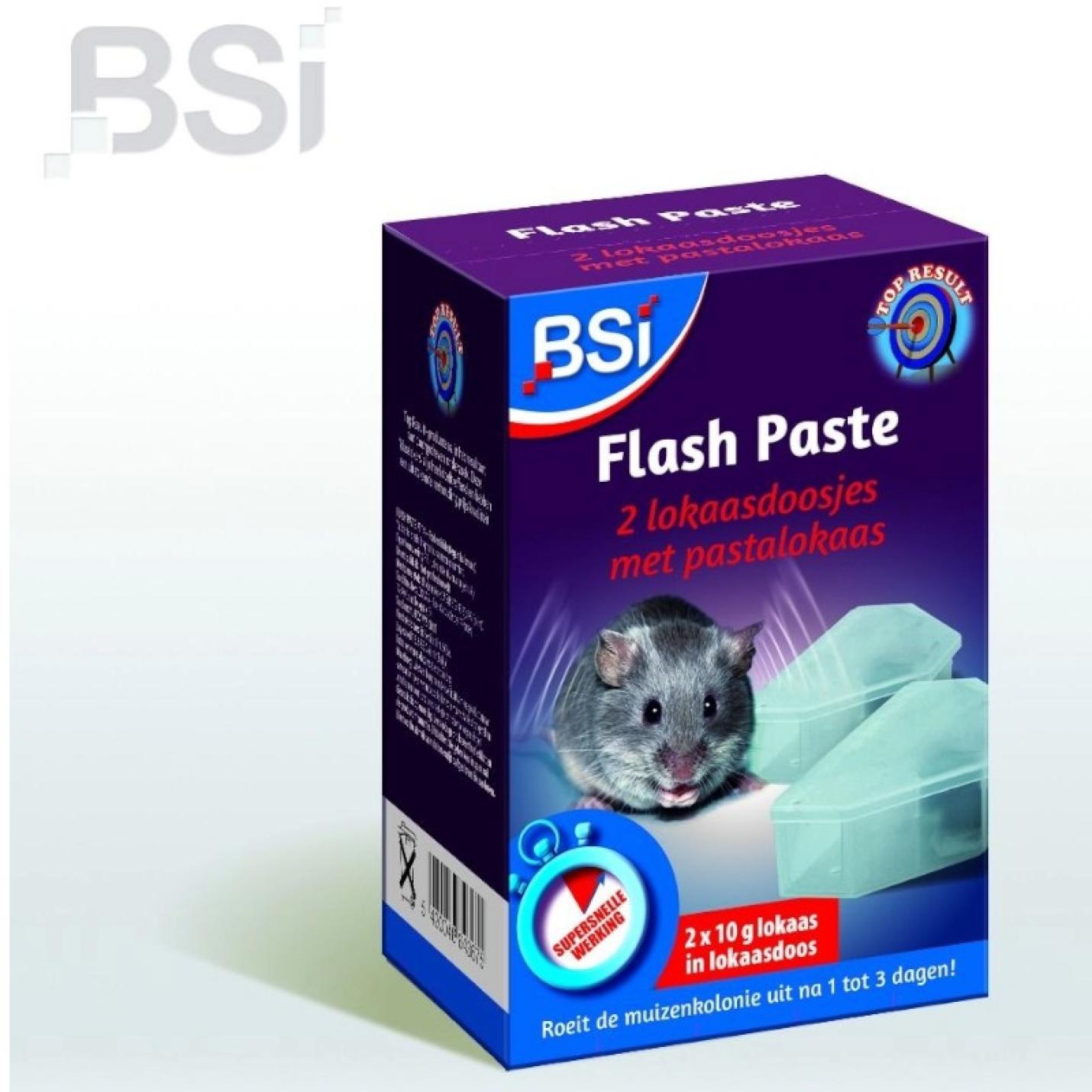 BSI Flash Paste muizengif | 2 x 10g Lokaasdoos muizen 