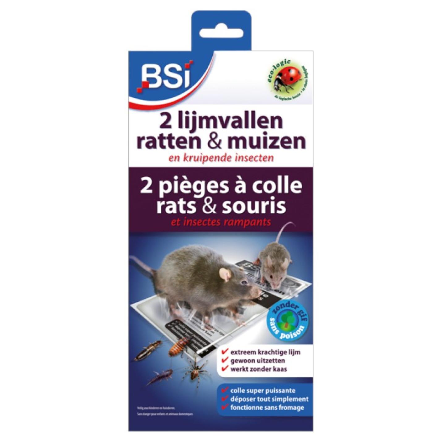BSI Lijmvallen Muizen en Ratten |  2 stuks