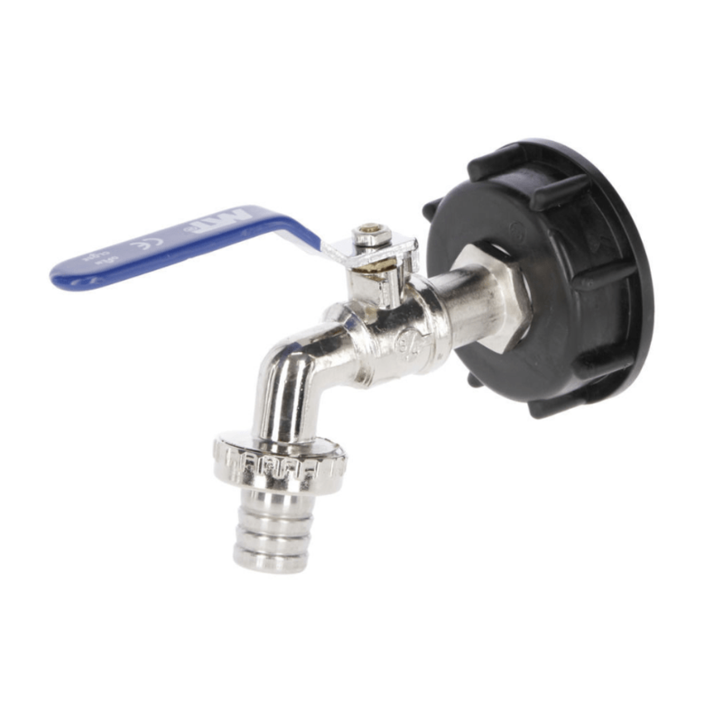 Cornat Messing Kogelkraan 3/4" slangtule op dop voor IBC container