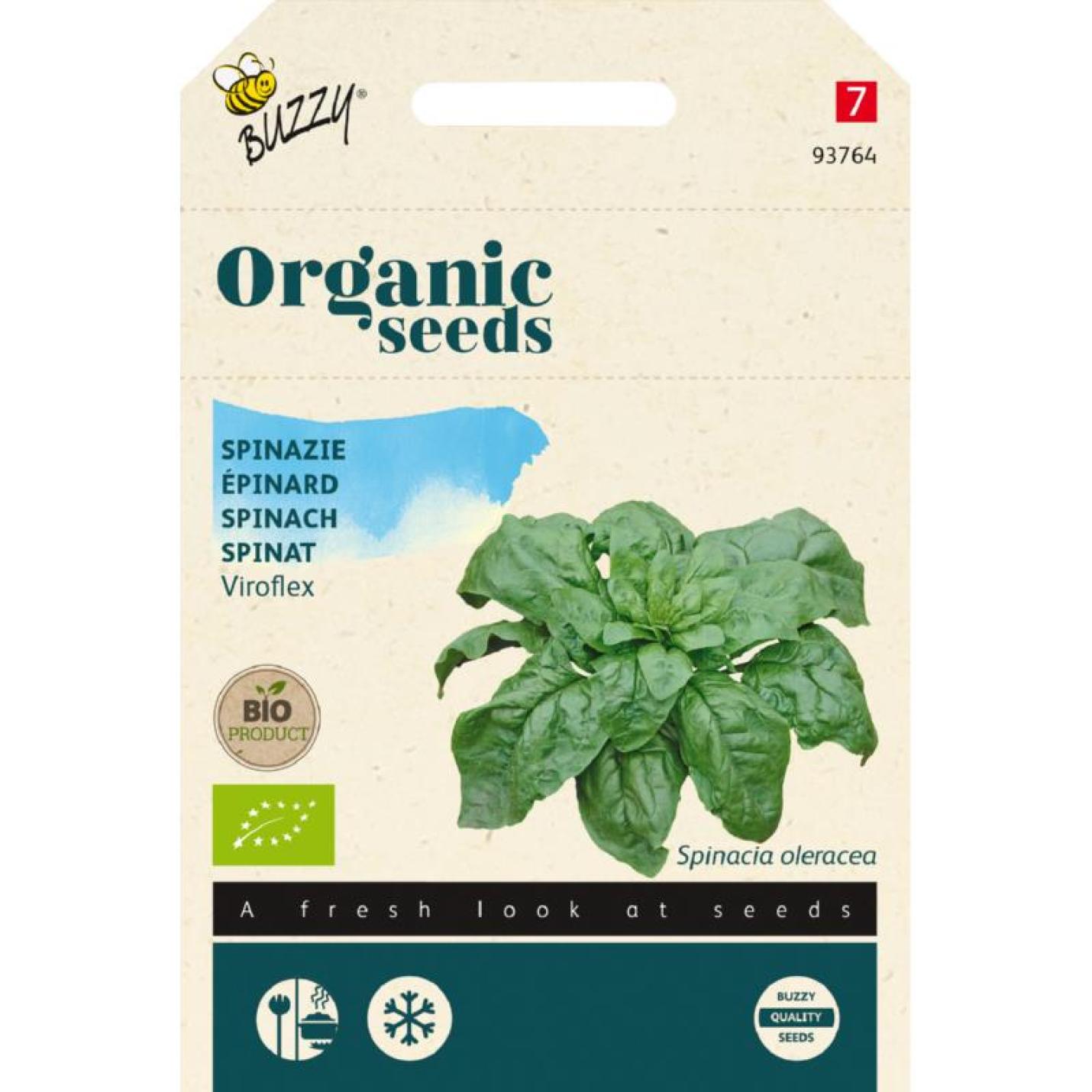 Buzzy® Organic Spinazie Viroflex, Winterreuzen 50g (BIO)