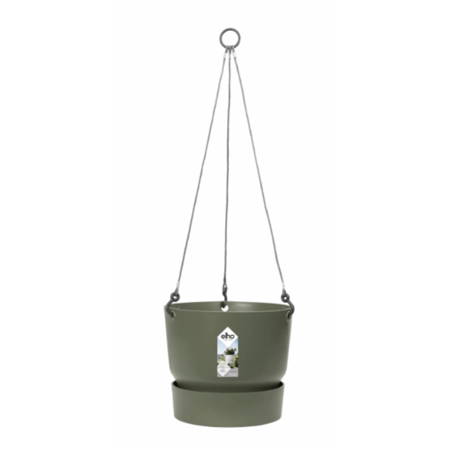 Elho Greenville Hanging Basket 24 cm - Bladgroen