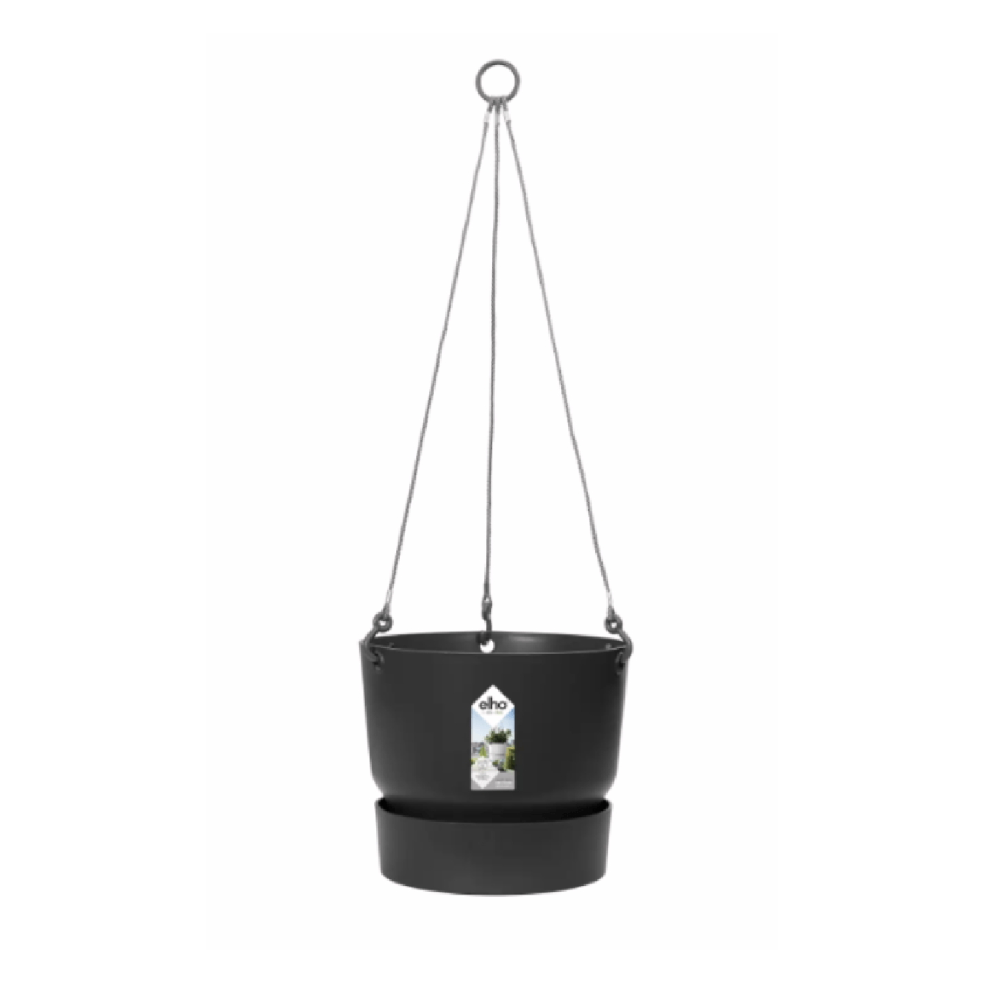Elho Greenville Hanging Basket 24 cm - Living black