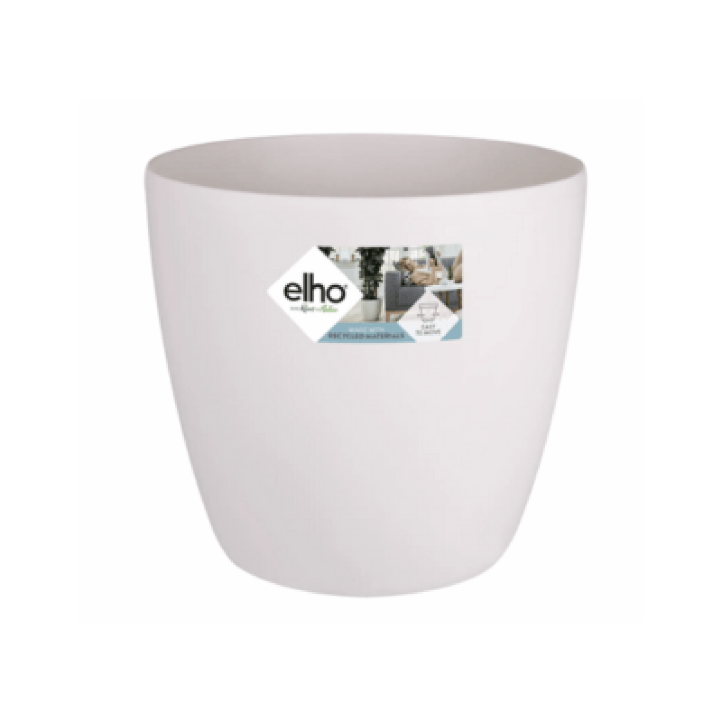 Elho Brussels Rond Wielen 40 cm - Wit 