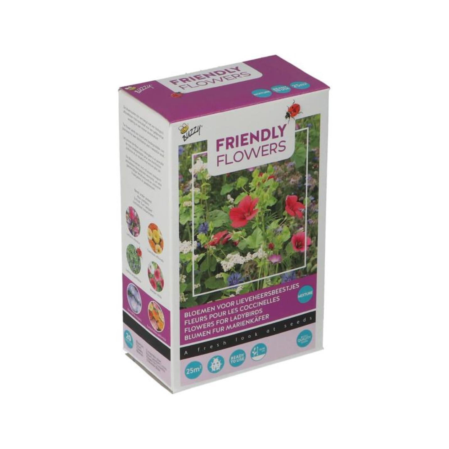Buzzy Strooidoosje Friendly Flower Lieveheersbeestjes 25m²