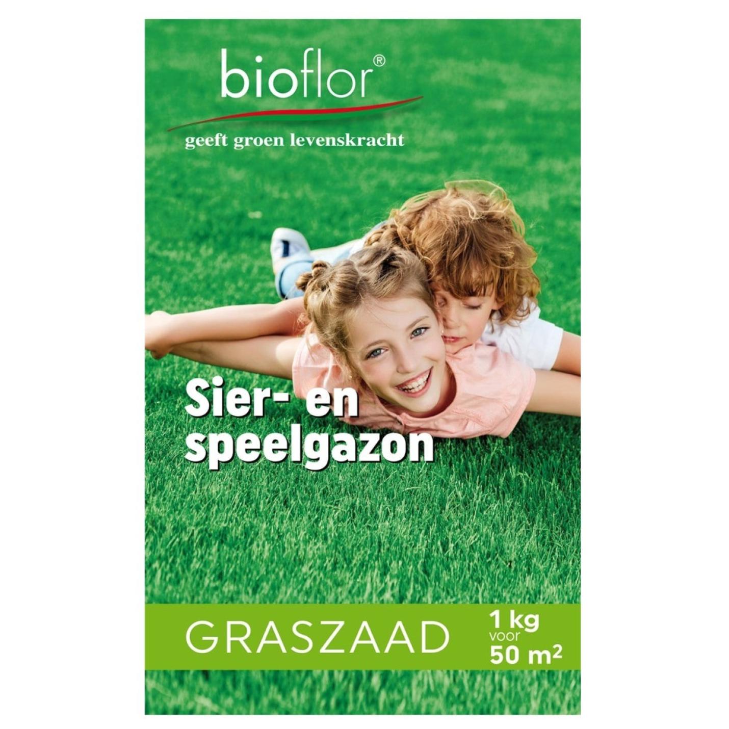 Bioflor Graszaad Sier- en speelgazon - 1 kilo