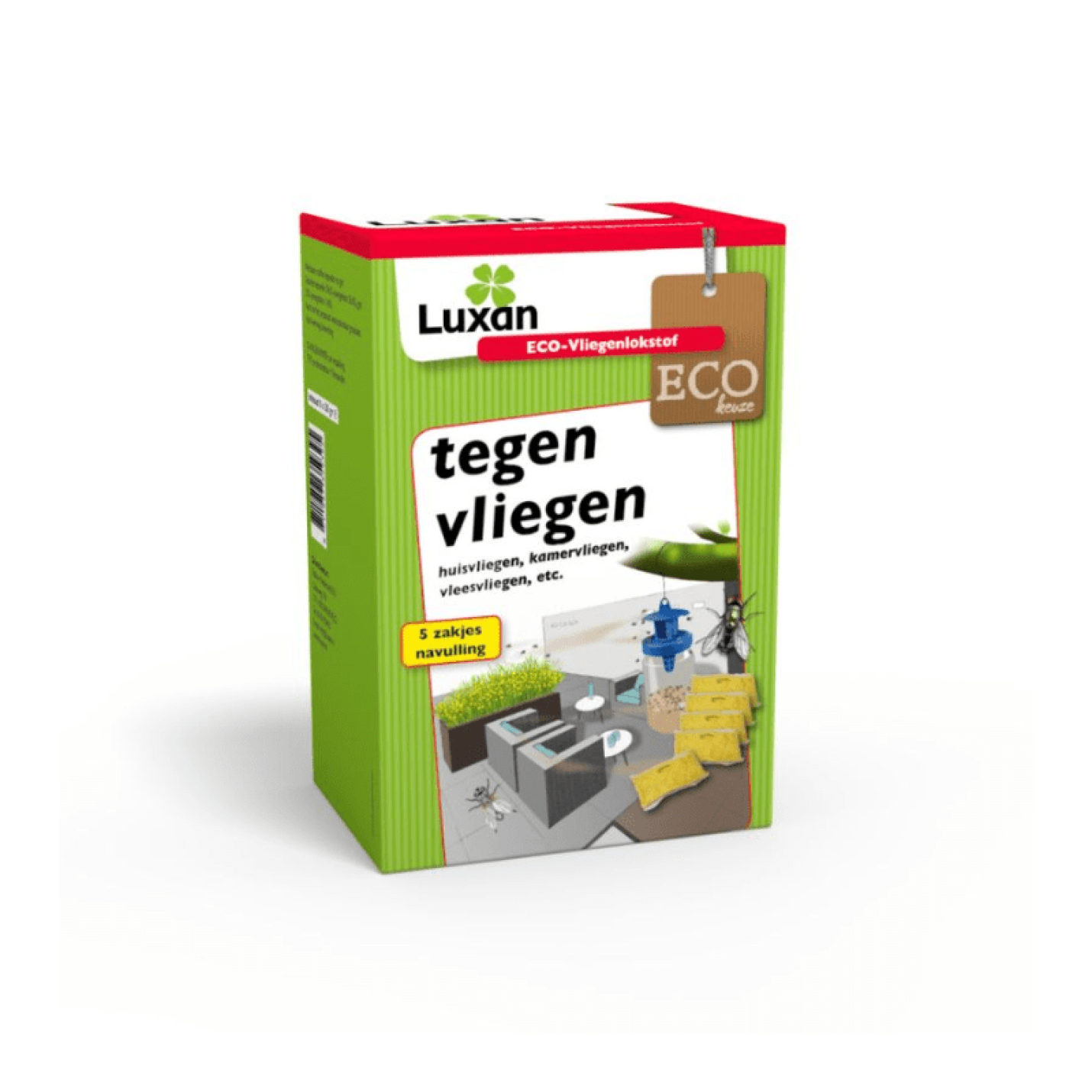 Luxan ECO-Vliegenlokstof Navulling Tegen Vliegen - 5 x 30 gram